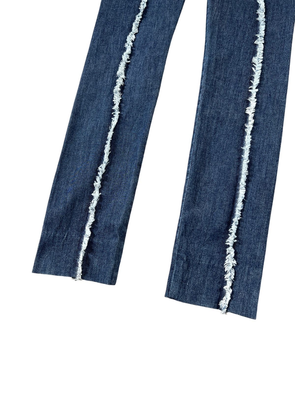 Acne Studios Acne SS13 Ripped Line Detail Stretch Denim Pants Size 31" - 3 Thumbnail