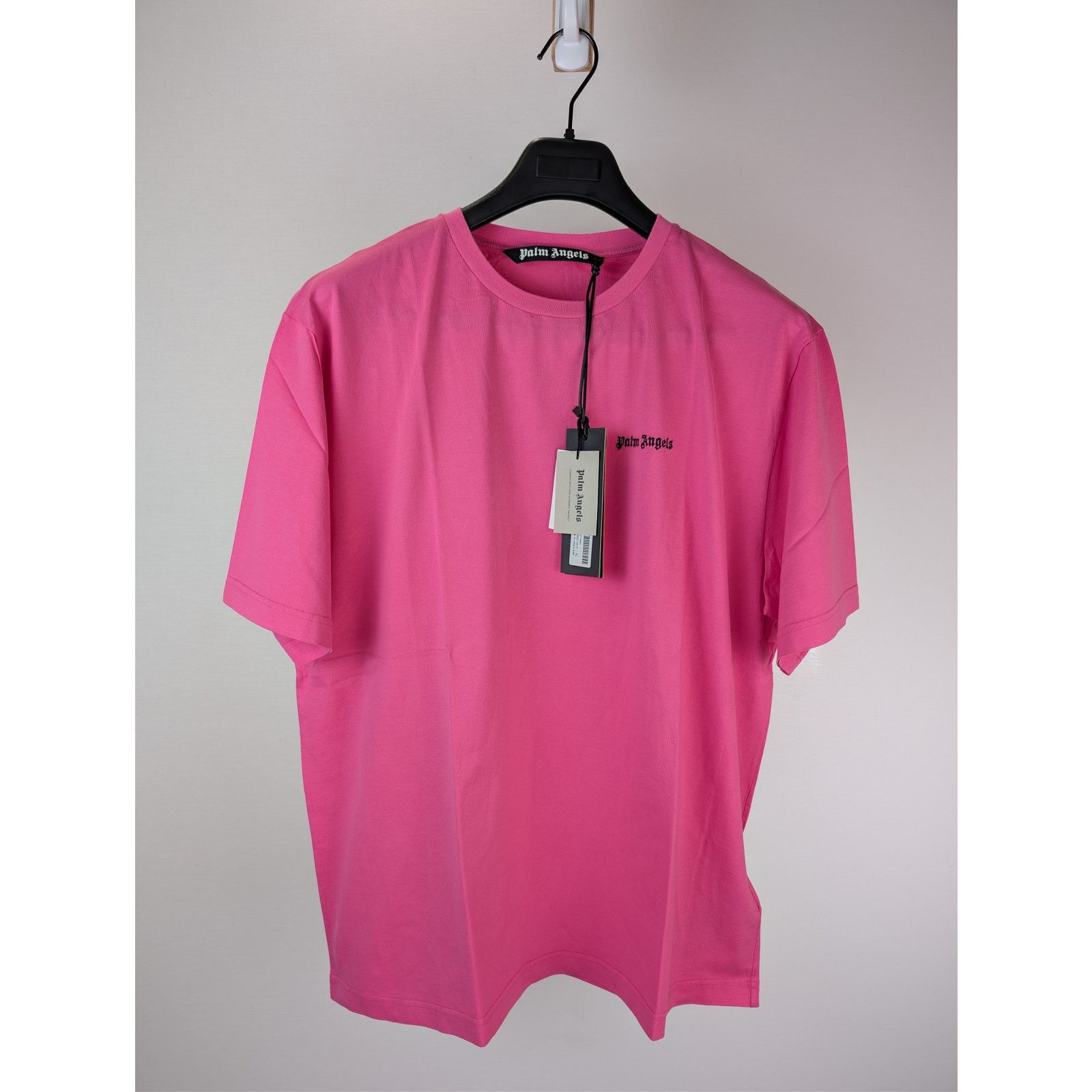 Palm Angels o1rshd1 Embroidered Logo Slim T-Shirt in Fuchsia Pink/Black Size US XL / EU 56 / 4 - 2 Thumbnail