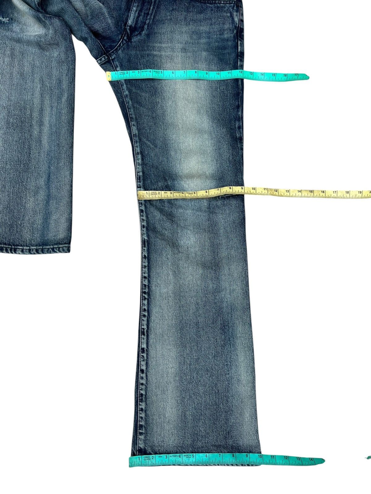 Edwin 2000s Edwin E-Function Mud Wash Fade Denim Bootcut Jeans Size US 32 / EU 48 - 5 Thumbnail