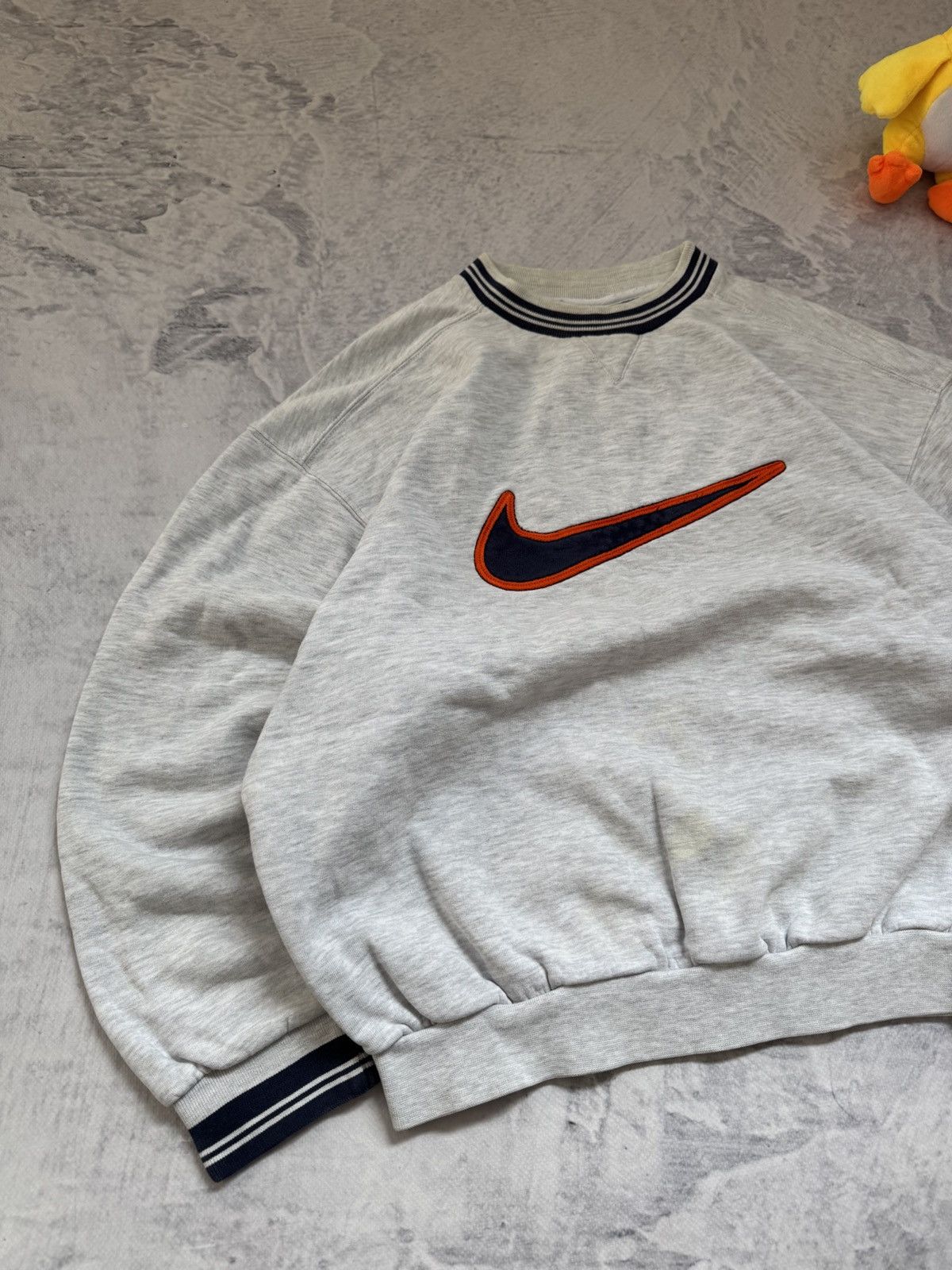 Nike × Vintage NIKE USA VINTAGE 00s OVERSIZE BAGGY SWEATSHIRT CENTER LOGO Size US M / EU 48-50 / 2 - 2 Thumbnail