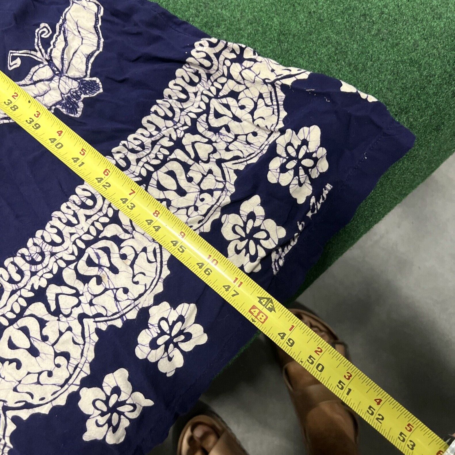 Vintage Fashion Dress Butterfly One Size Hawaiian Midi Beach Vacation Swim Cover Up Size ONE SIZE - 7 Thumbnail