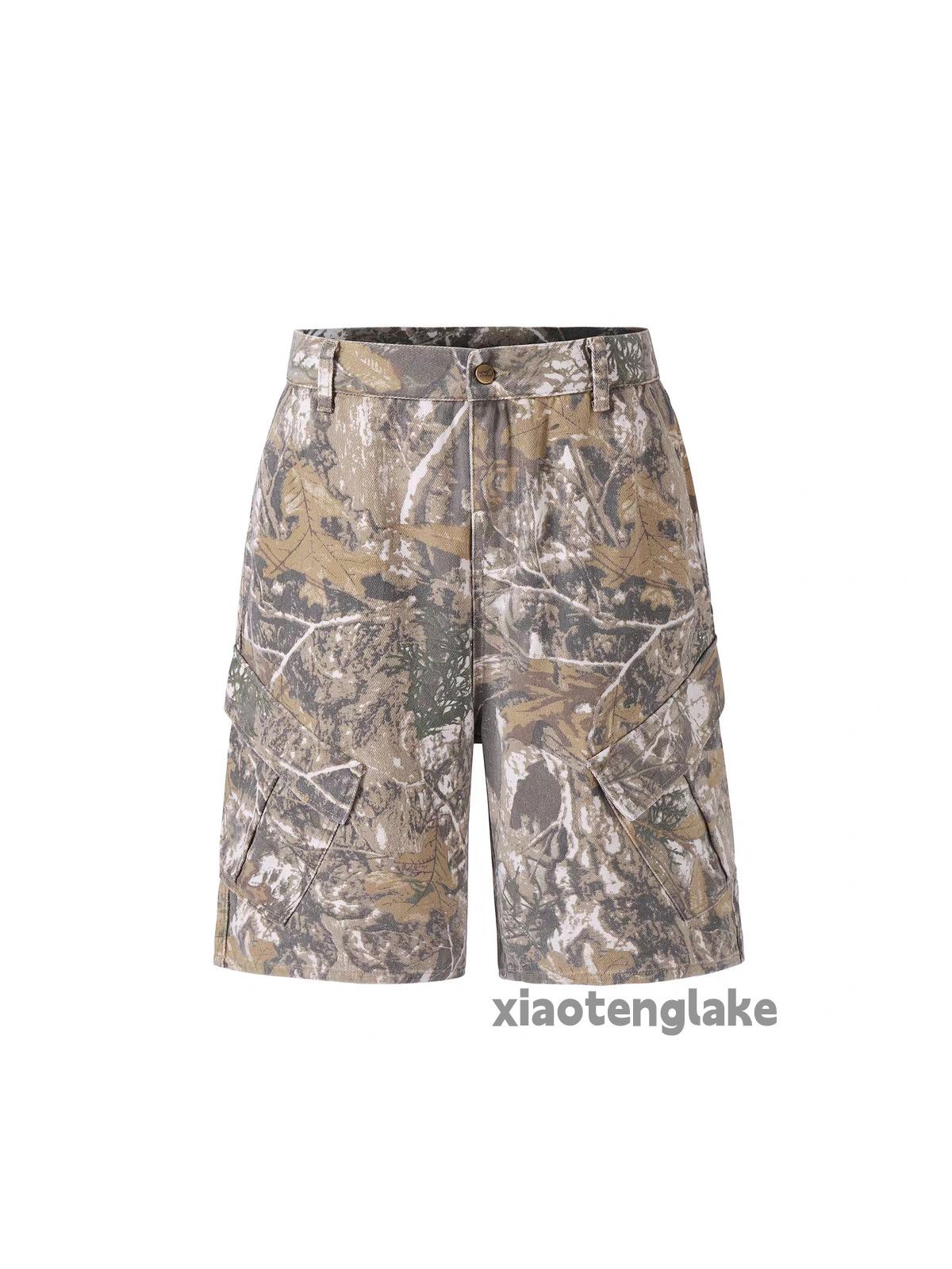Designer × Vintage Unisex outdoor real tree camo skate hiphop cargo shorts Size US 32 / EU 48 - 2 Thumbnail