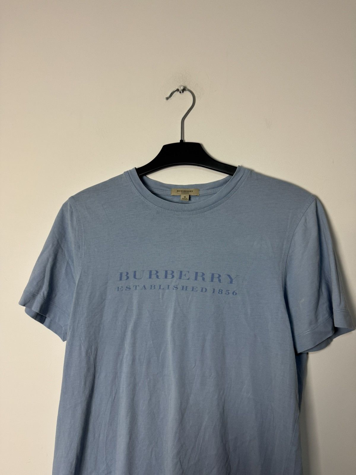Burberry Burberry Logo Tee Blue Vintage Luxury Designer Size US M / EU 48-50 / 2 - 2 Thumbnail