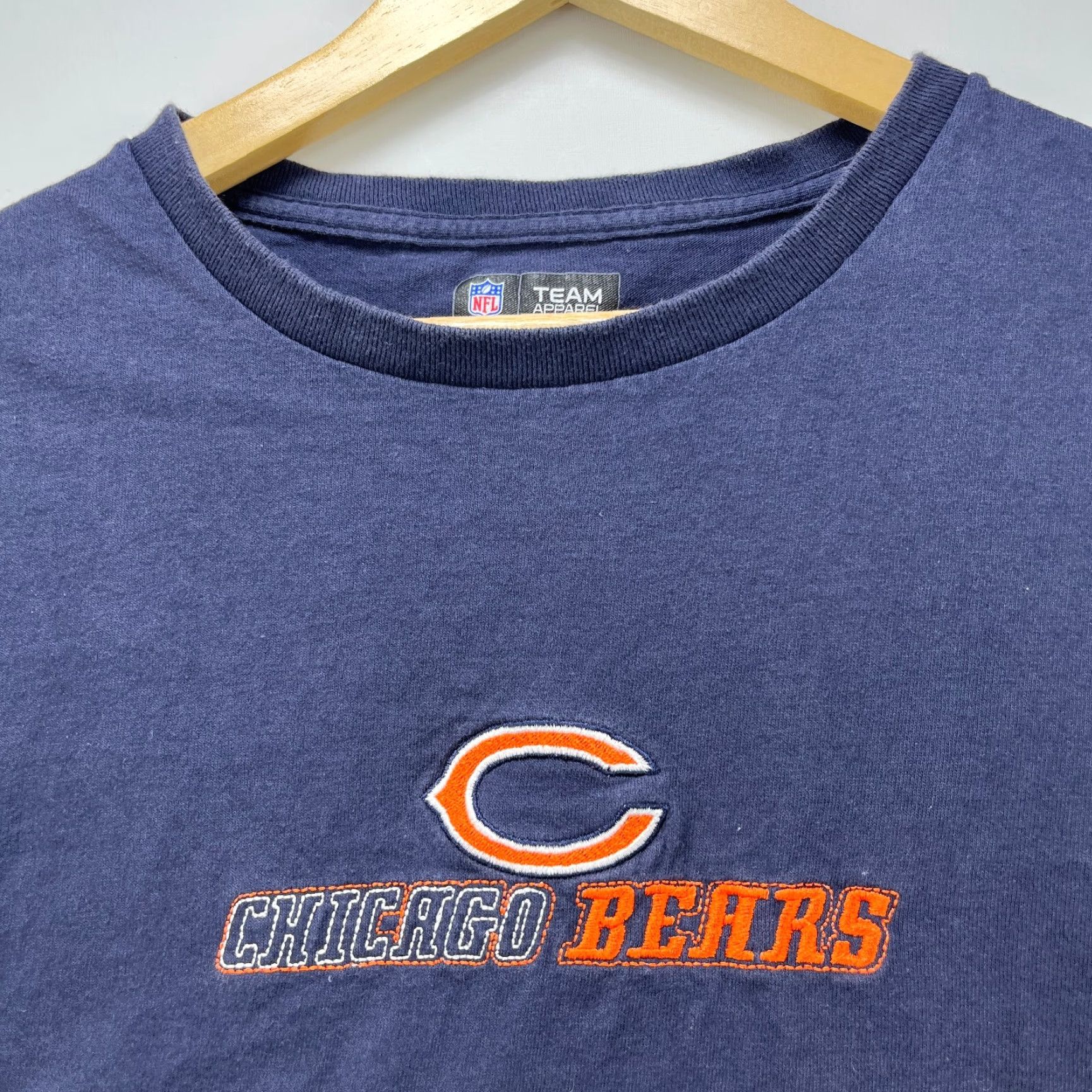 NFL VINTAGE Chicago Bears Embroidered T-Shirt XL NFL Men Men XL Blue Size US XL / EU 56 / 4 - 3 Thumbnail