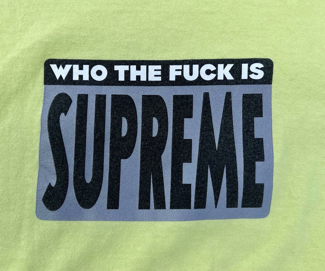 Supreme Vintage Who The Fuck Is Supreme T Shirt Hype Size US M / EU 48-50 / 2 - 4 Thumbnail