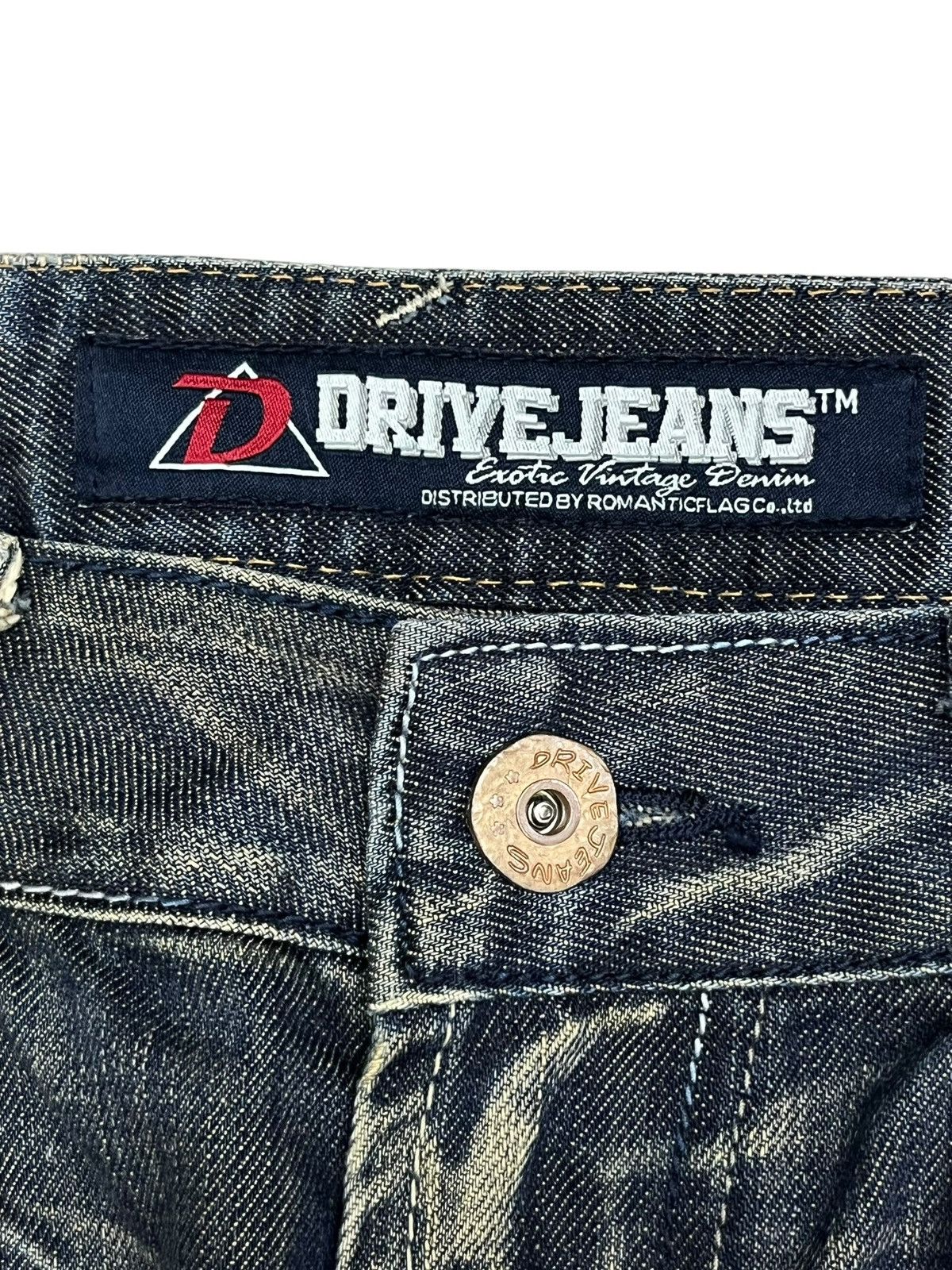 Draggin Jeans Drive Jeans Blake Exotic Vintage Denim Mudwash Clawmark Size US 34 / EU 50 - 8 Thumbnail