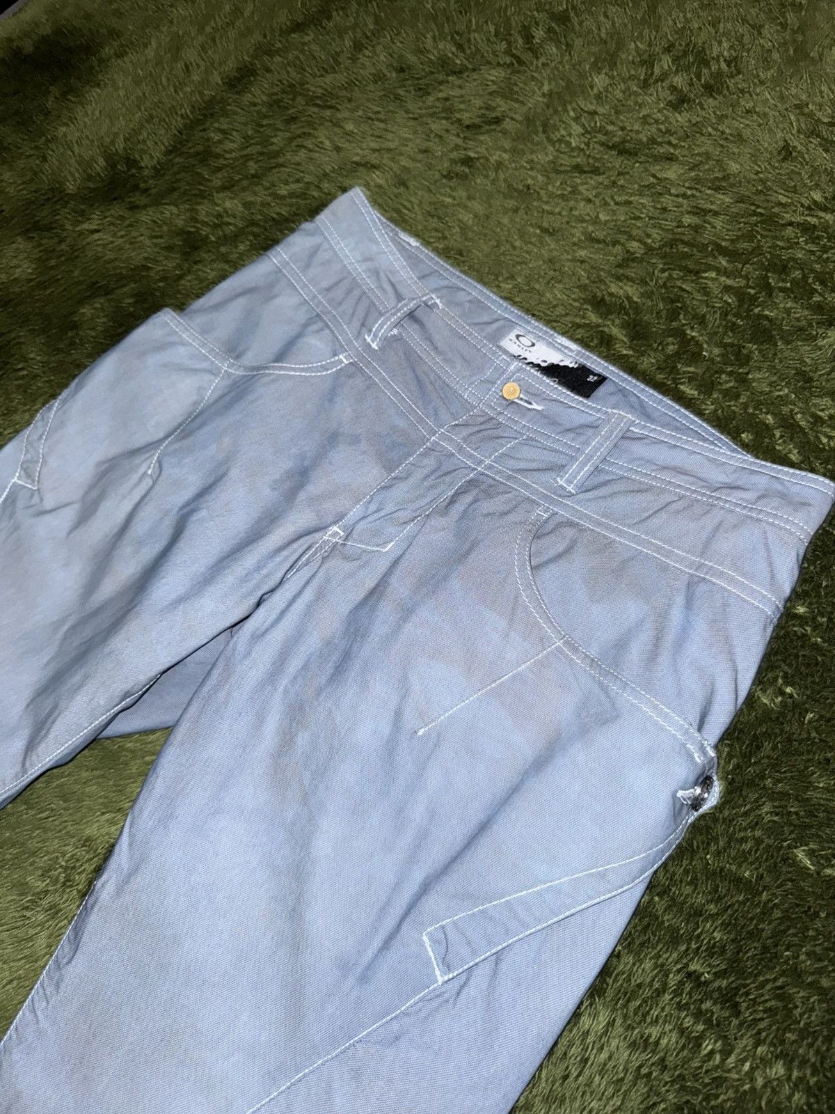 Oakley [32] Oakley Japan Skull Hand-Dyed Cropped Pants Indigo Size US 32 / EU 48 - 2 Thumbnail