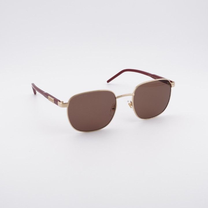 Gucci Gucci GG0984S 001 Unisex Sunglasses Gold Round Frame  display picture 3