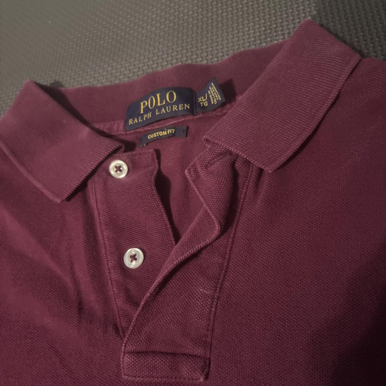 Polo Ralph Lauren Polo Ralph Lauren Men's Size XL Maroon Red Longsleeve Shirt Size US XL / EU 56 / 4 - 4 Thumbnail