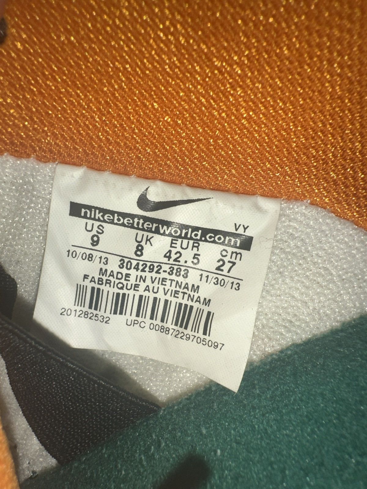 Nike SB Legion Pine/Kumquat-Flat Opal Vert / Ten Or Beige Size US 9 / EU 42 - 6 Thumbnail