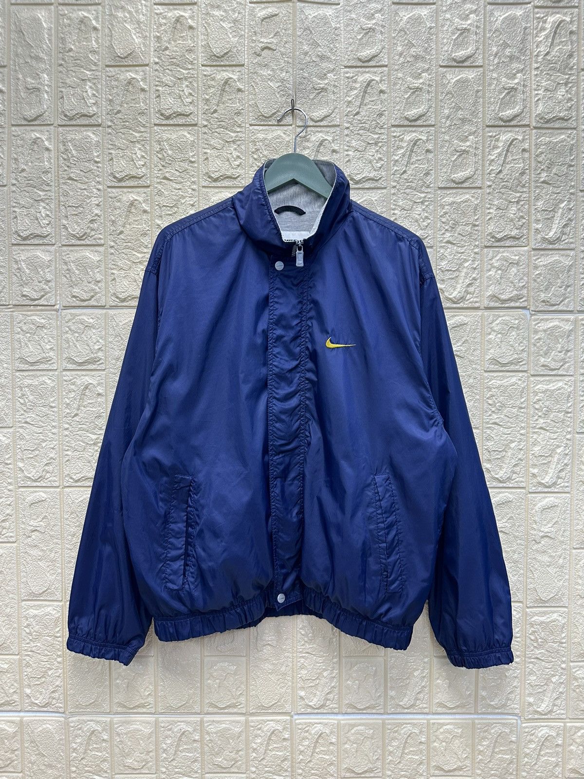 Nike × Vintage Vintage 90s Nike Swoosh Nylon Jacket MJ04 Size US M / EU 48-50 / 2 - 1 Thumbnail