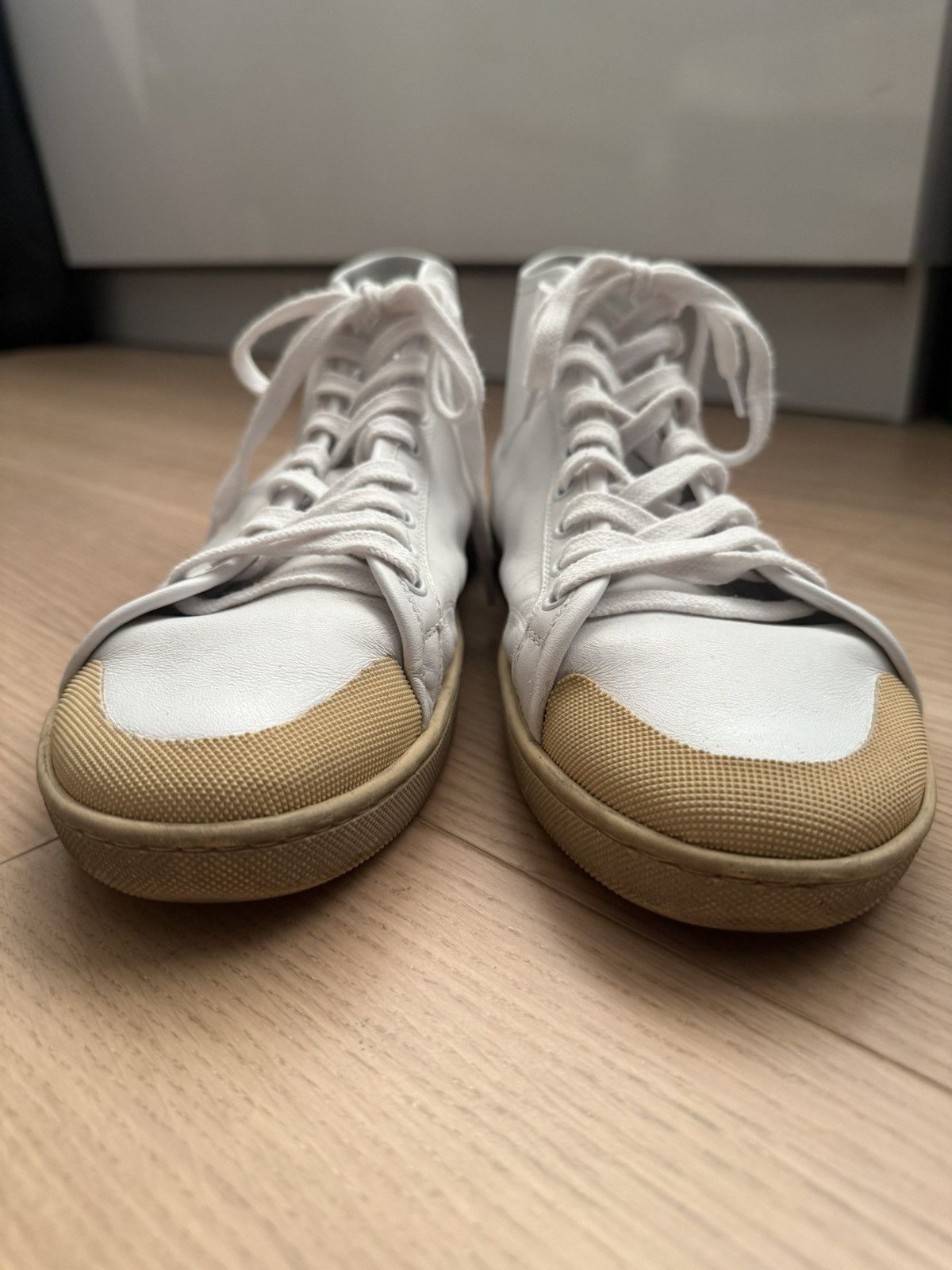 Saint Laurent Paris Saint Laurent Paris Mid Top Sneaker in White Size US 10 / EU 43 - 3 Thumbnail