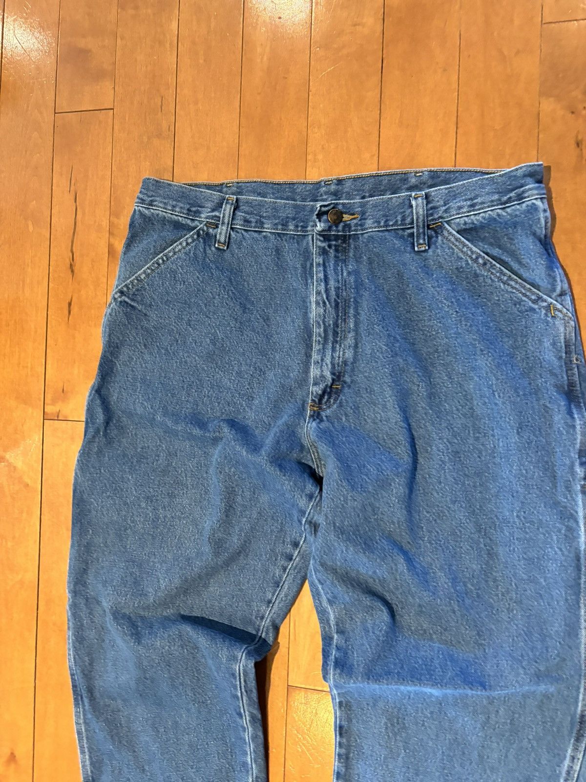 Rustler × Vintage BAGGY RUSTLER CARPENTER JEANS Size US 36 / EU 52 - 5 Thumbnail