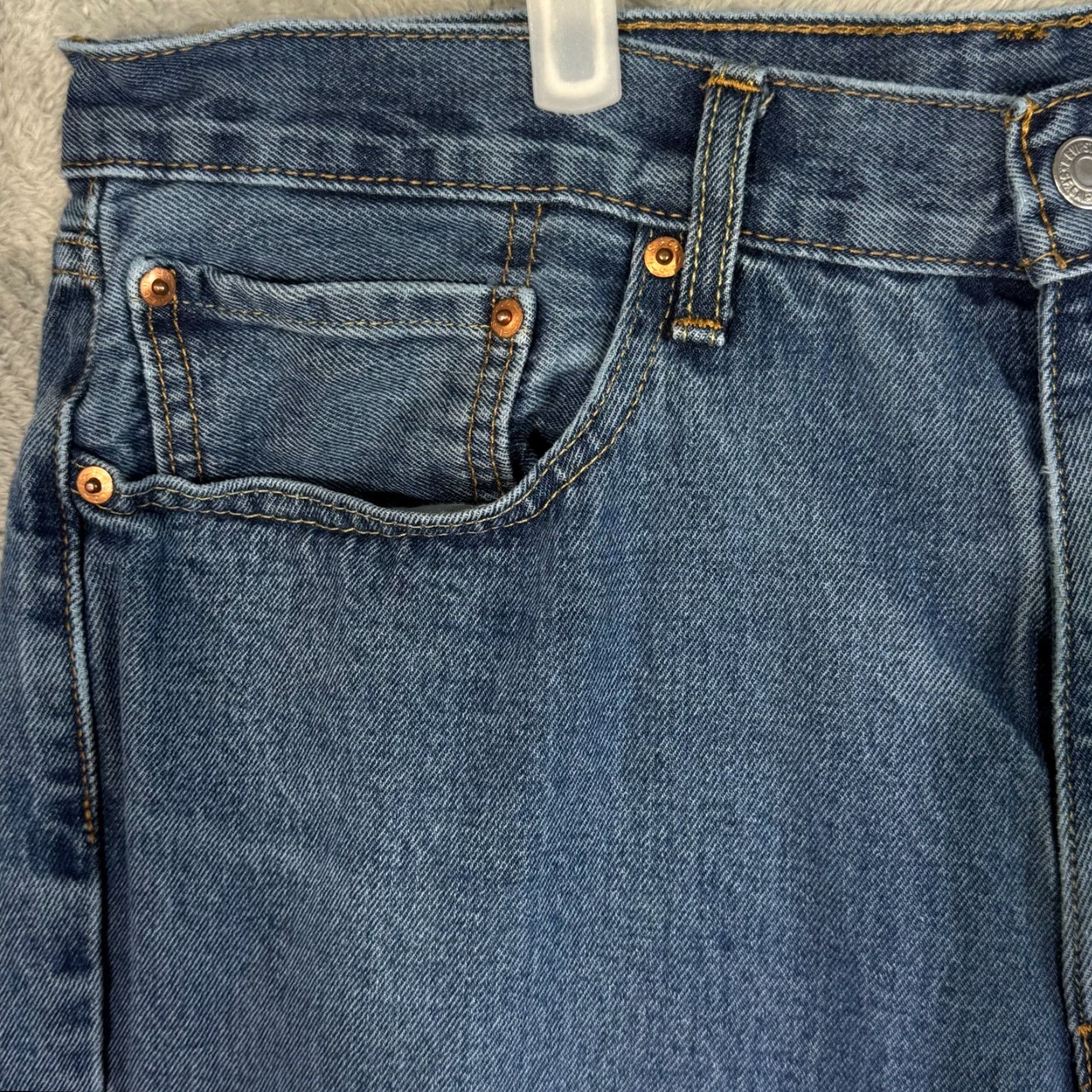 Levi's VINTAGE Levi’s 550 Jeans Men’s 36 x 32 Blue Denim Mid Rise Relaxed Straight Leg Jeans Size US 36 / EU 52 - 3 Thumbnail