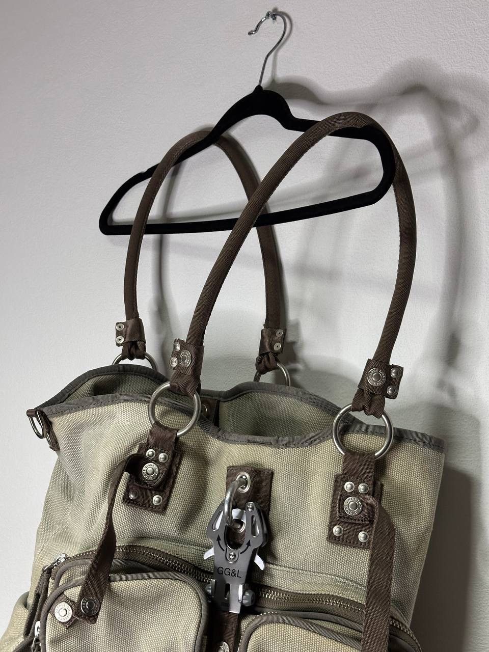 Other George Gina & Lucy Super Maria Canvas Shoulder Bag Beige Y2K Size ONE SIZE - 4 Thumbnail