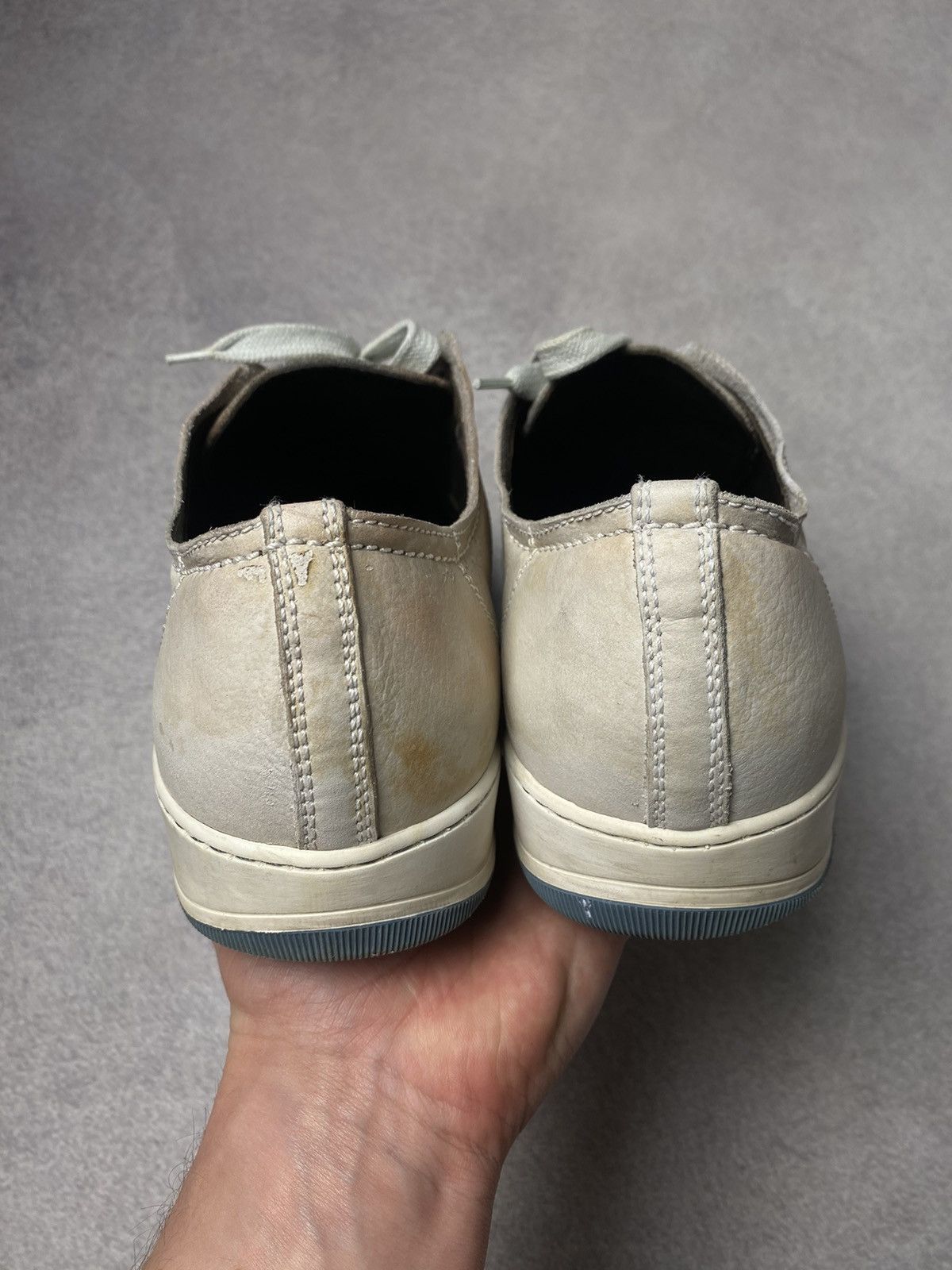 Lanvin Vintage Lanvin Distressed Cap Toe Leather sneakers Size US 8 / EU 41 - 4 Thumbnail
