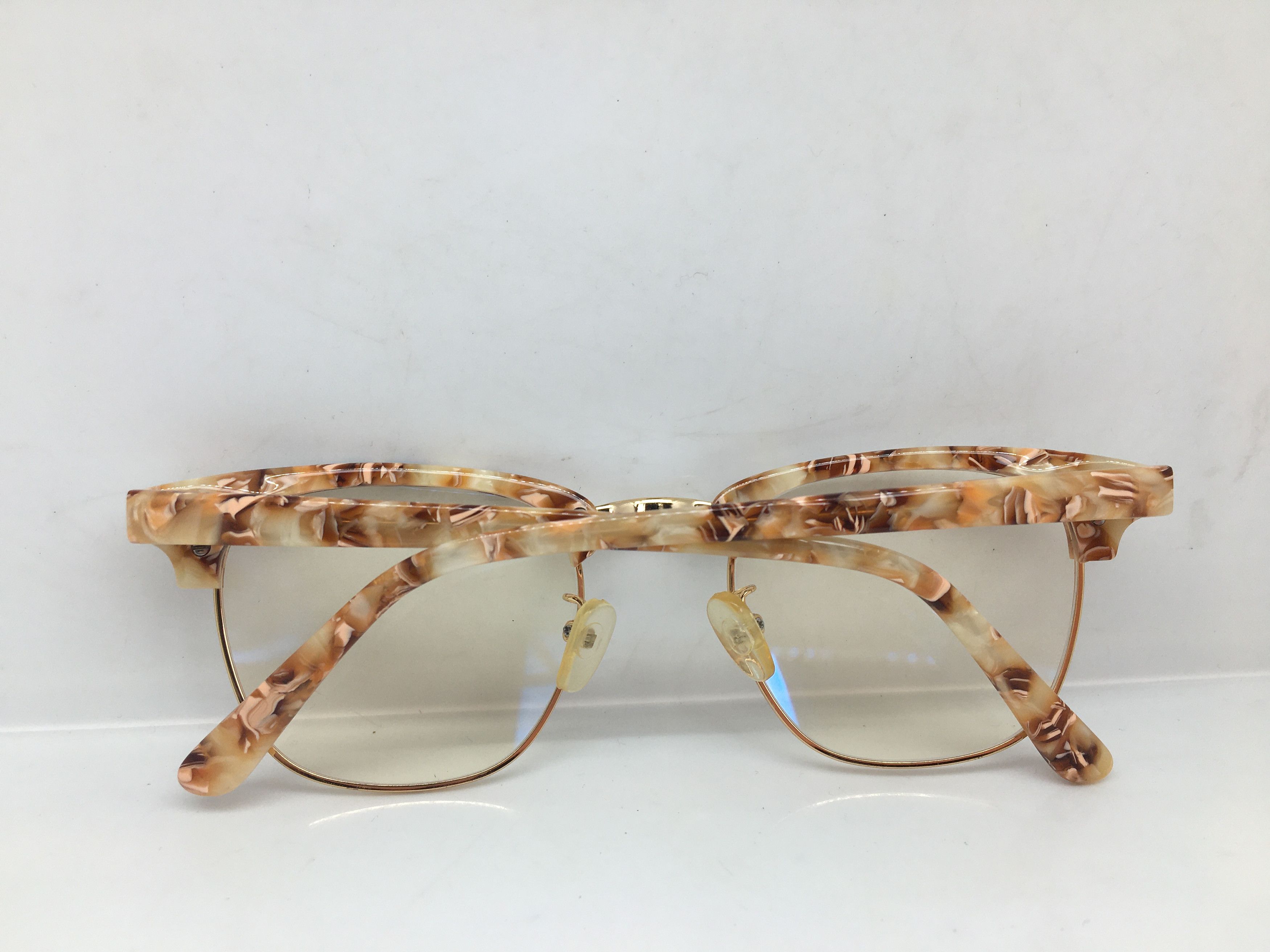 Other Mod Malcolm X Gold Eyeglasses Frame Size ONE SIZE - 7 Thumbnail