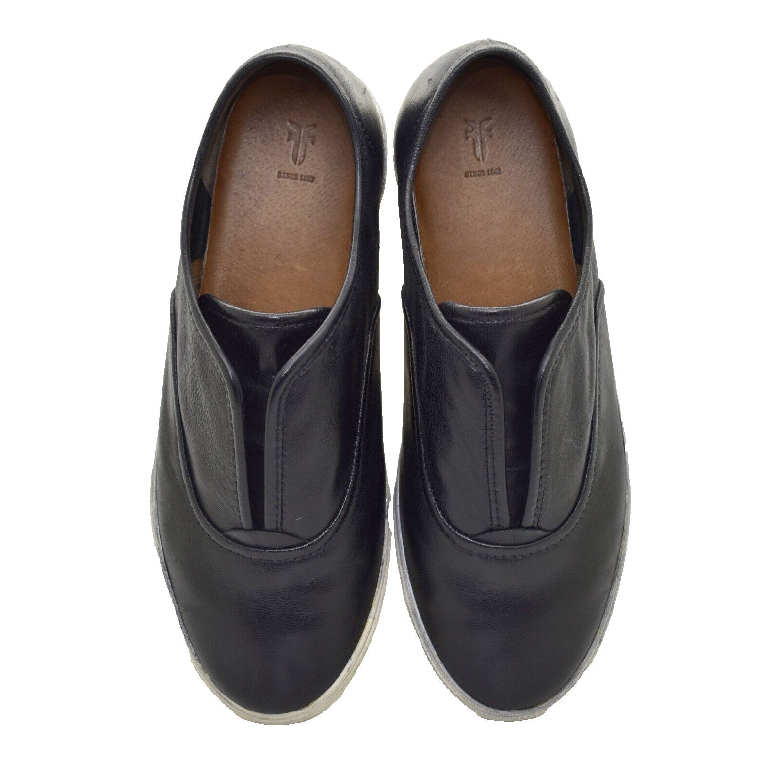 Frye FRYE Mindy Black Leather Slip On Flat Shoes 3472364-BLK 7.5M Size US 7.5 / IT 37.5 - 3 Thumbnail
