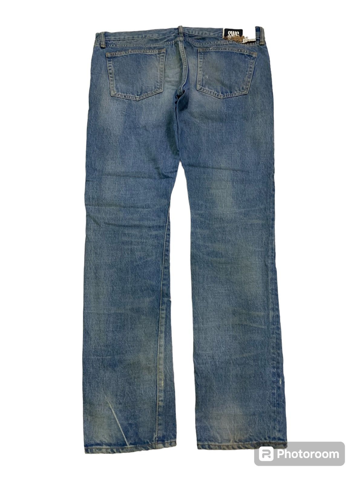 Swagger 💥Vintage Japanese Swagger Ripped Denim Size US 35 - 4 Thumbnail