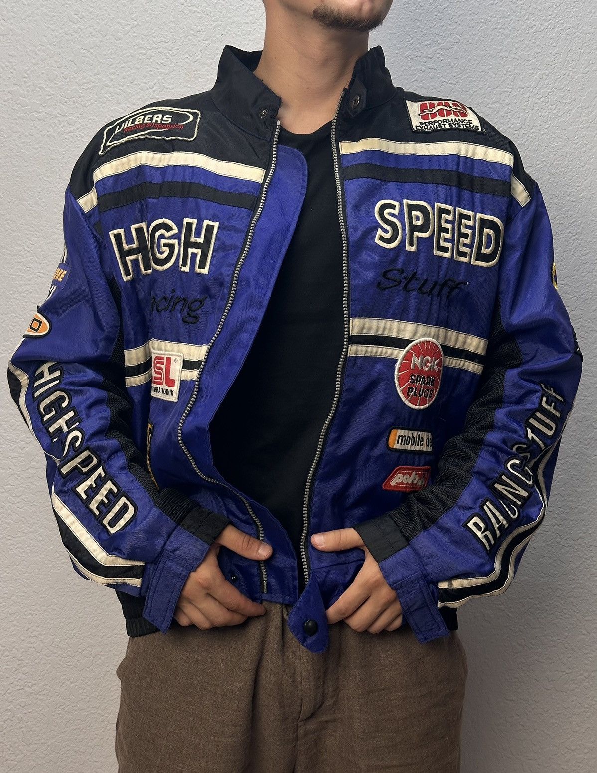 NASCAR Racing Jacket Moto Vodafone F1 Nascar Leather Red Bull Lucky Size US M / EU 48-50 / 2 - 14 Thumbnail