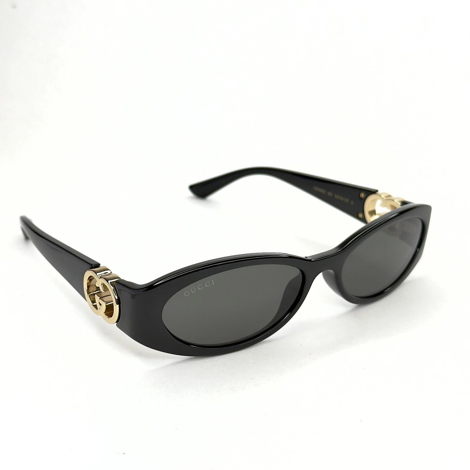 Gucci GUCCI GG1660S Black Narrow 1660 GG Fashion Sunglasses 001 Size ONE SIZE - 5 Thumbnail