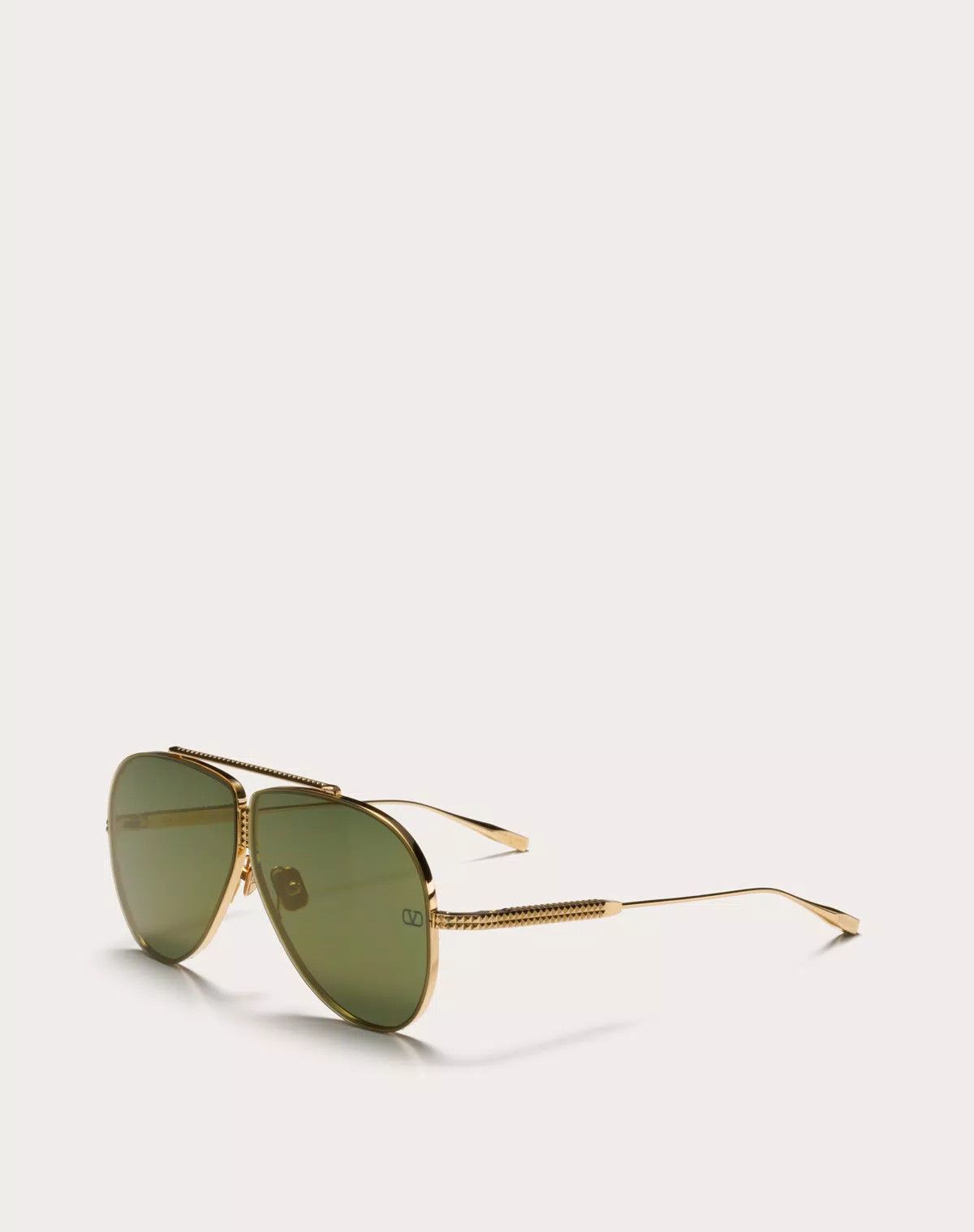 Valentino oc11z0625 Size:64/Pilot Titanium Stud Frame in Golden Size ONE SIZE - 2 Thumbnail