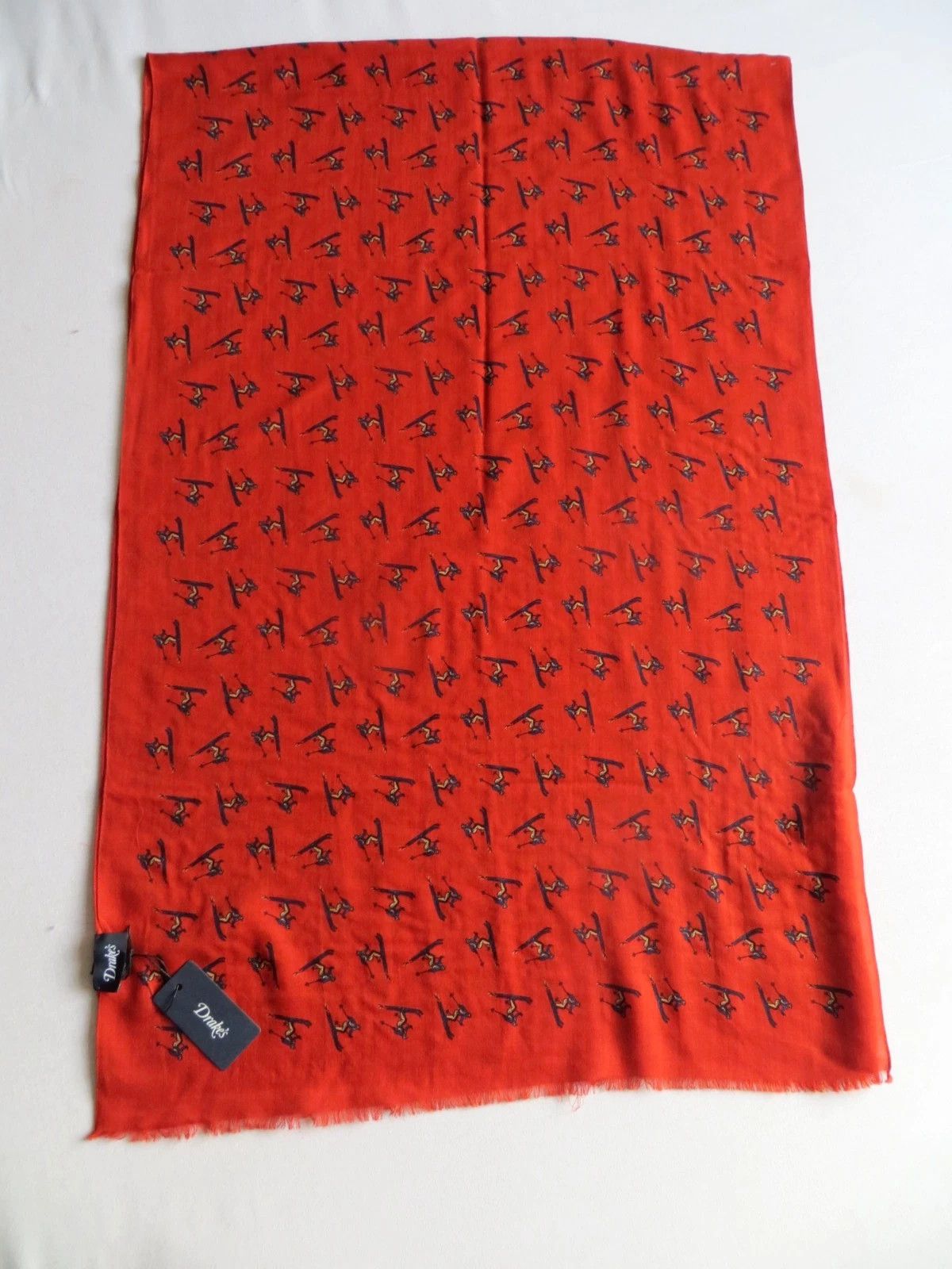 Drake's SKI PRINT LARGE SCARF Size ONE SIZE - 3 Thumbnail