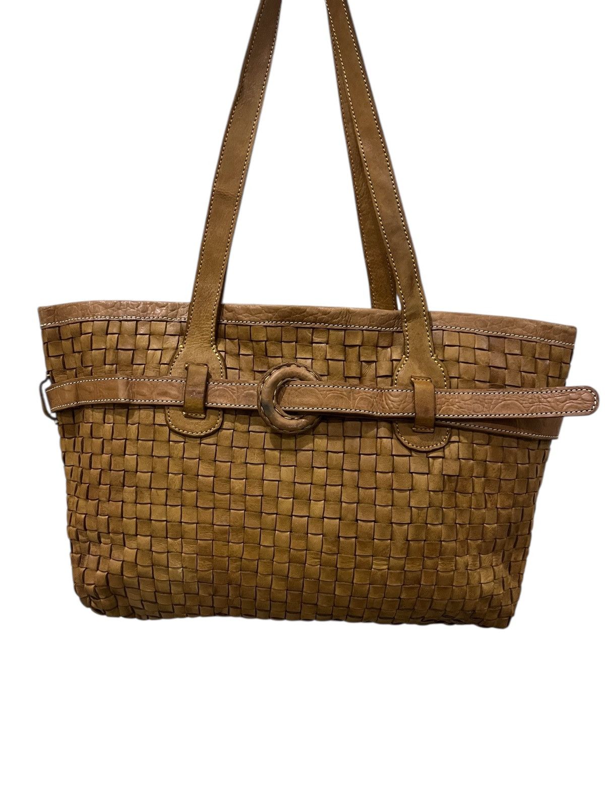 Genuine Leather Vintage ROBITA LEATHER TOTE BAG Size ONE SIZE - 4 Thumbnail