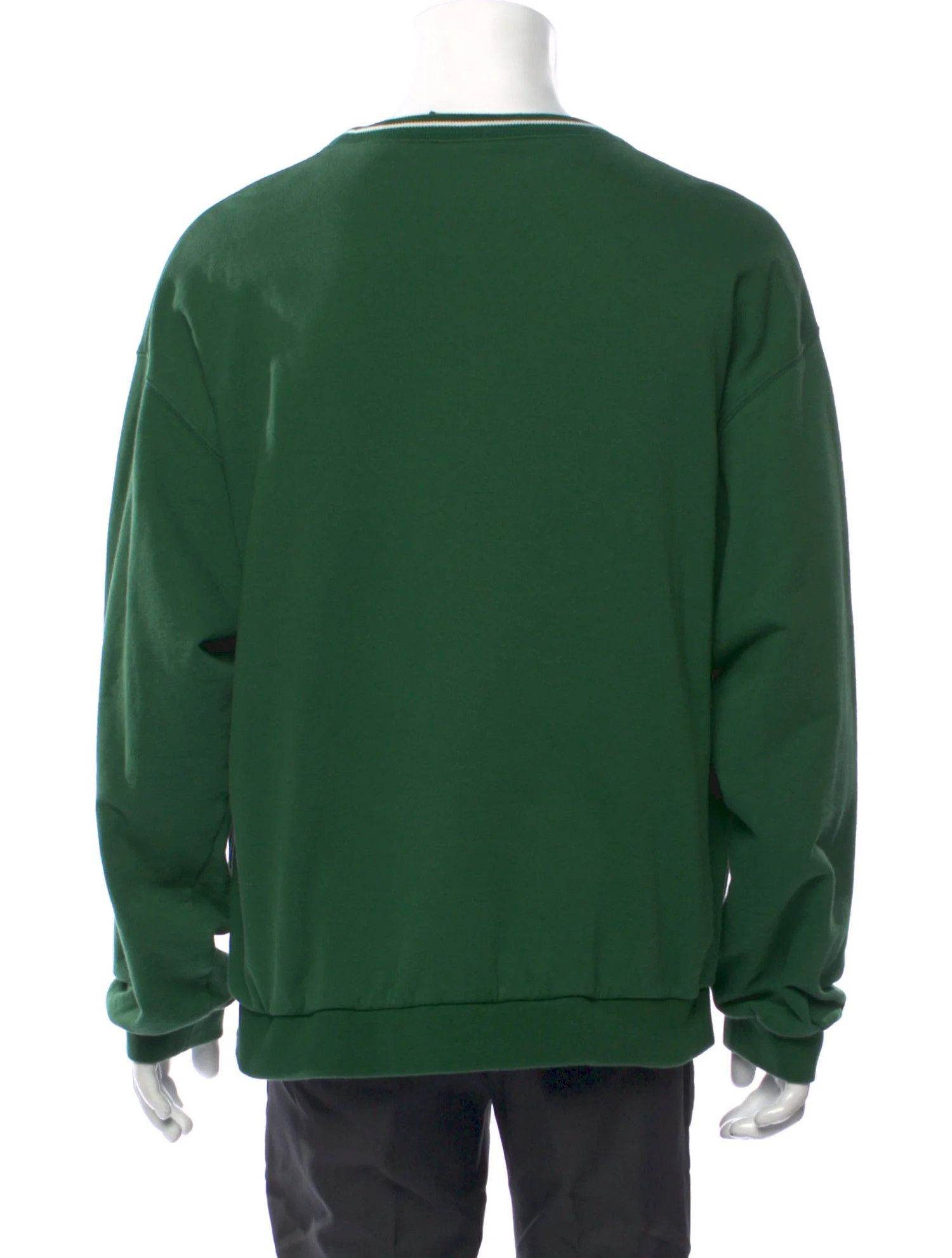 Gucci o1s1wg110225 Cotton Jersey Sweatshirt in Green Size US XXL / EU 58 / 5 - 3 Thumbnail
