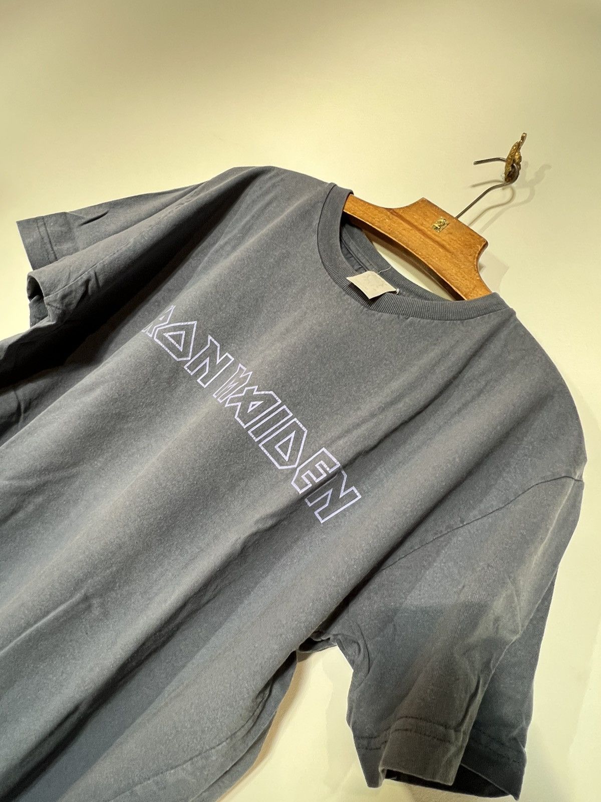 Band Tees Vintage 90s Iron maiden brave new world logo shirt blue Size US L / EU 52-54 / 3 - 3 Thumbnail