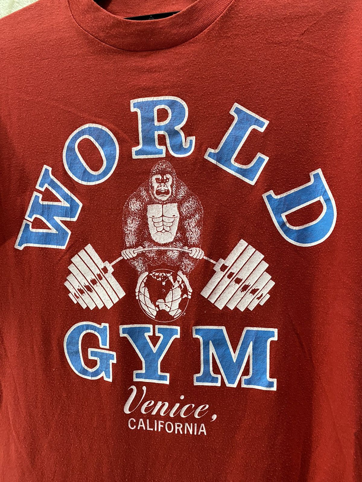 Hanes × Vintage RARE VINTAGE WORLD GYM VENICE CALIFORNIA Size US L / EU 52-54 / 3 - 2 Thumbnail