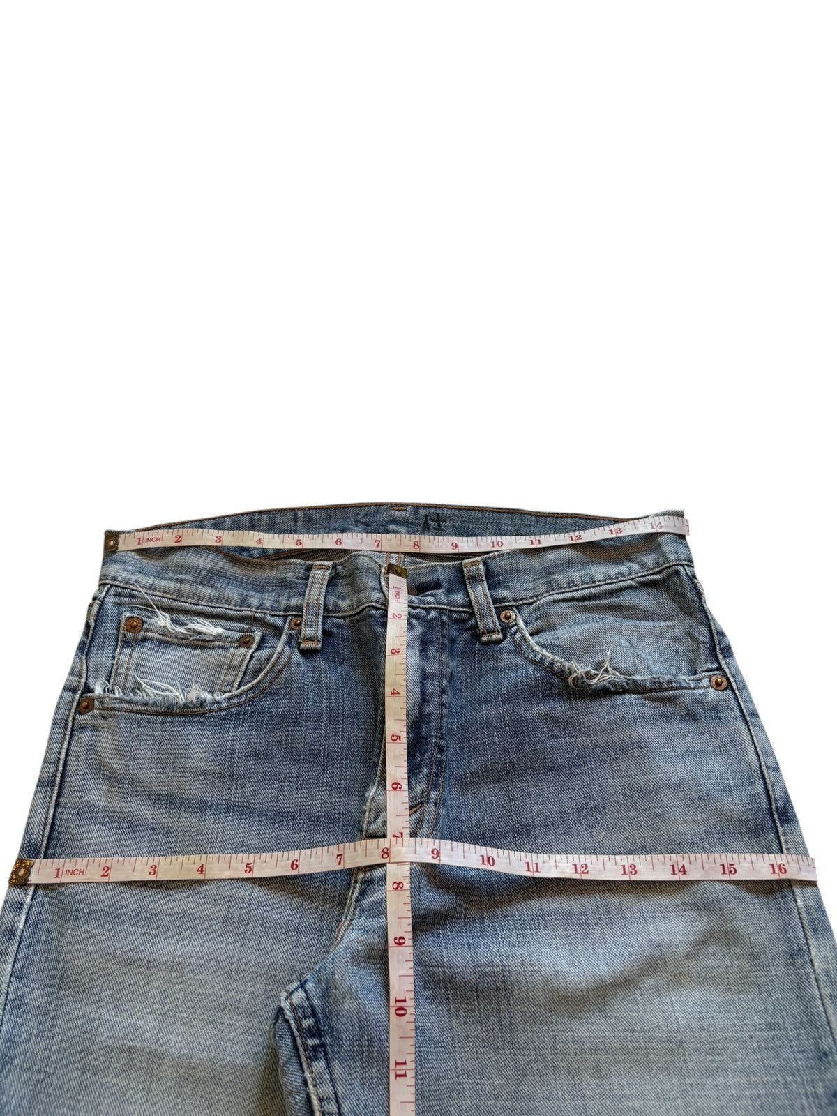 Levi's Vintage 90s Levis 533 Faded Wash Distressed Loose Jeans Size US 30 / EU 46 - 12 Thumbnail