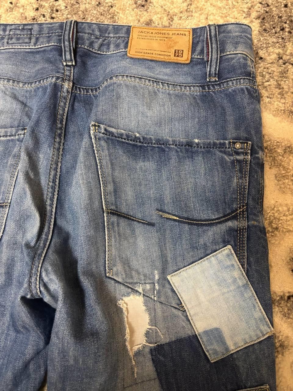 Jack & Jones Jack & Jones 1975 Patchwork Distressed Jeans Men’s Vintage Size US 32 / EU 48 - 5 Thumbnail