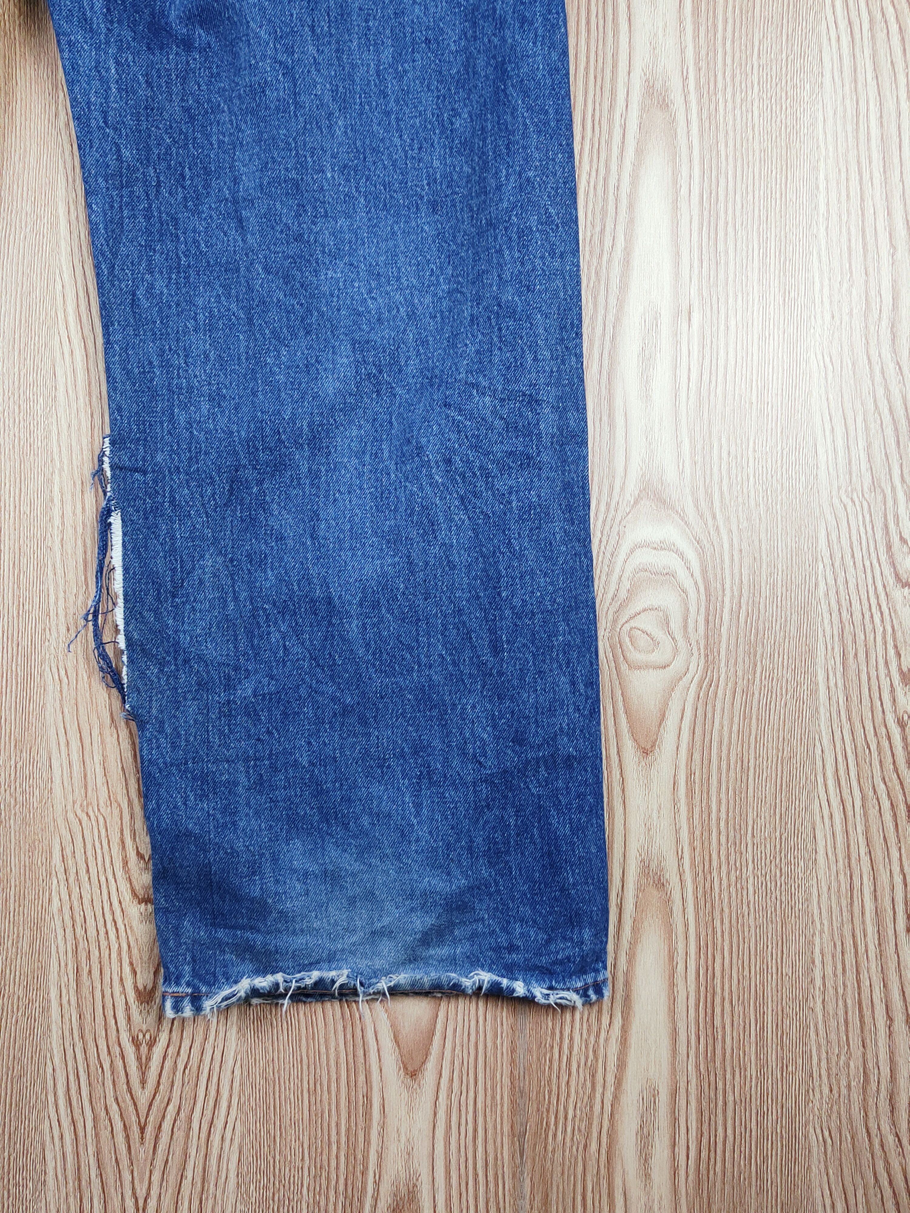 Gap 90' loose Gap Blue Distressed Ripped Jeans #S2717 Size US 34 / EU 50 - 14 Thumbnail