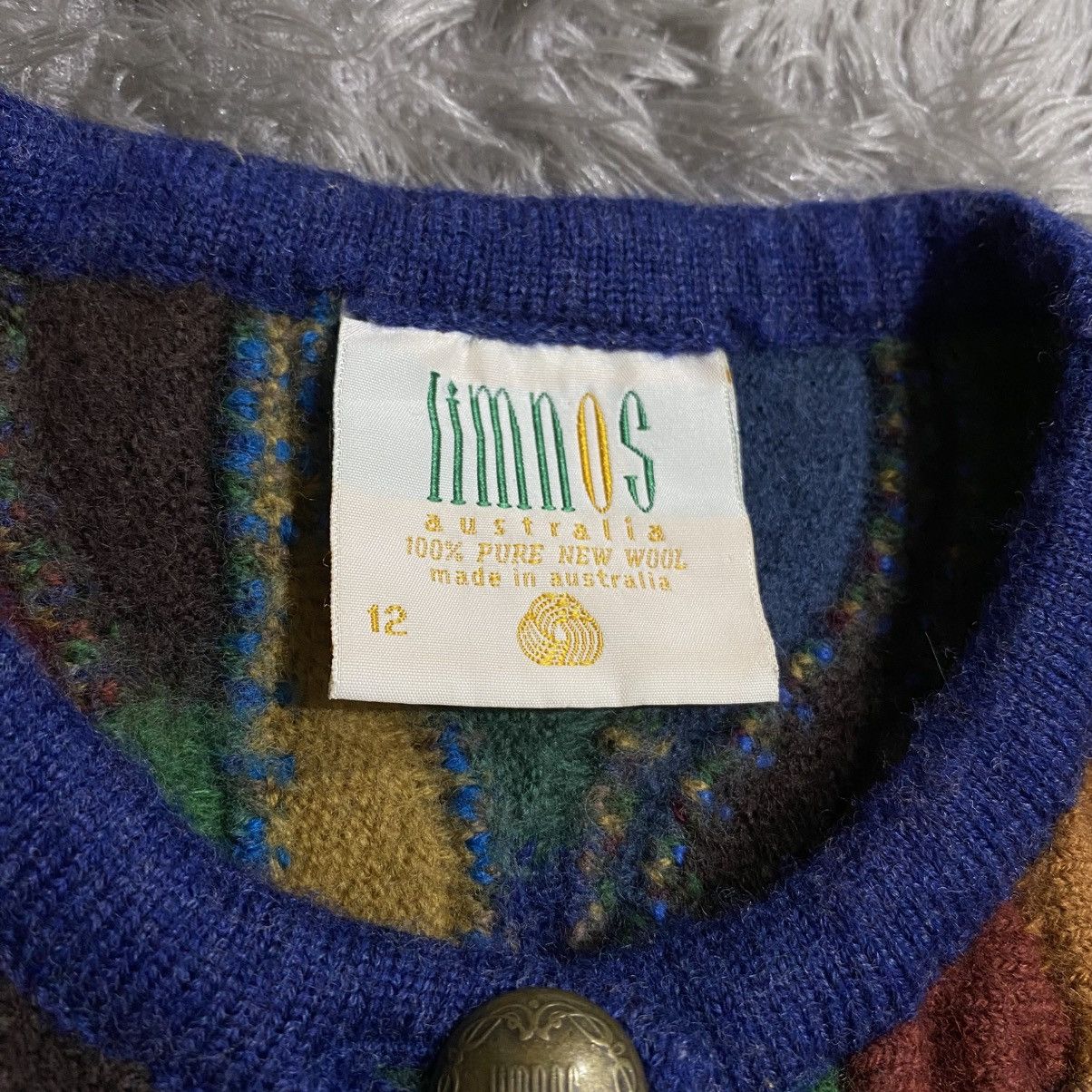 Coogi Vintage 90s Limnos Australia Coogi Style 3D Knit Cardigan Size M / US 6-8 / IT 42-44 - 7 Thumbnail