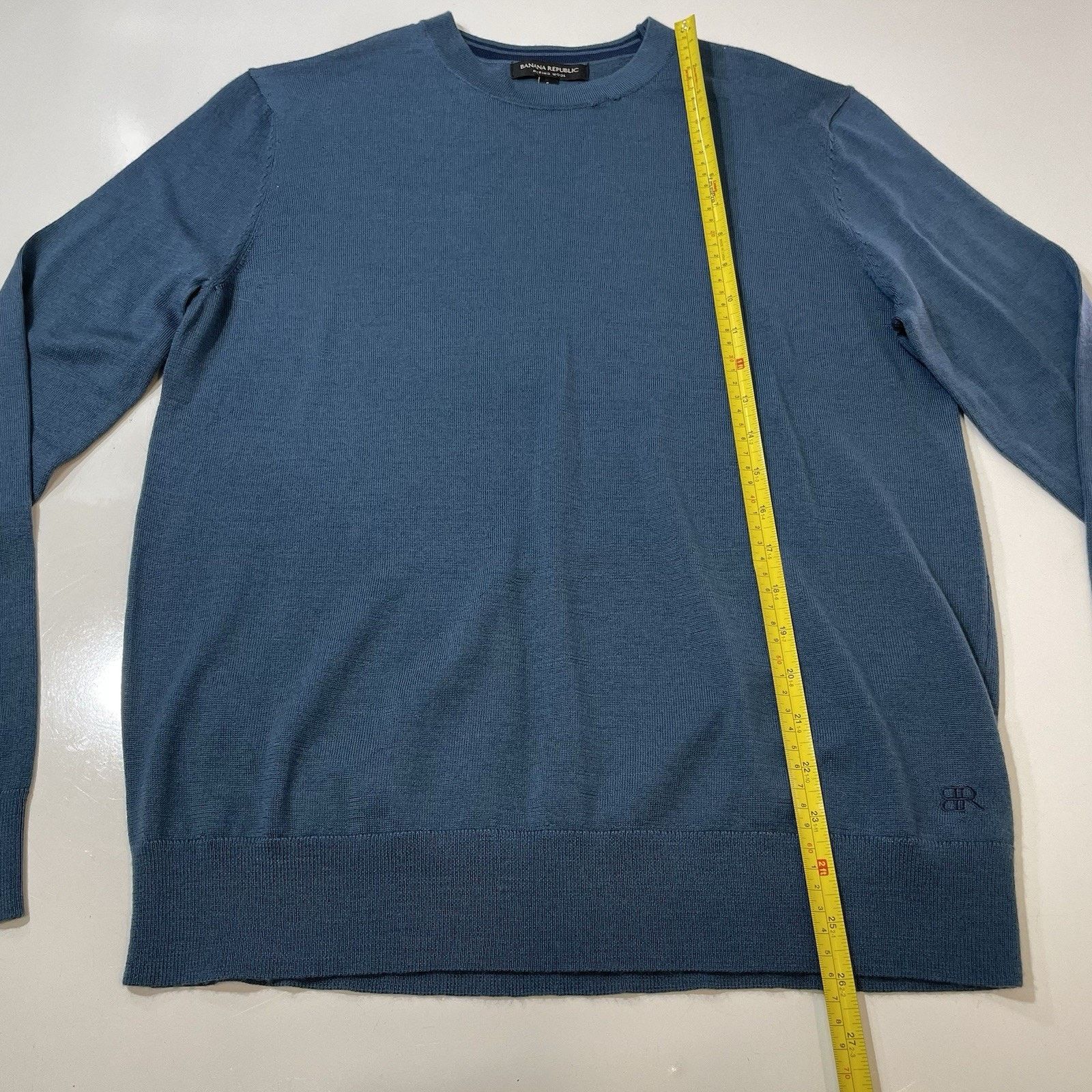 Banana Republic Banana Republic Blue Merino Wool Sweater Soft SMALL EUC Size US S / EU 44-46 / 1 - 3 Thumbnail