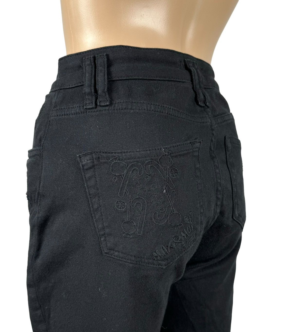 Designer Max&Moi Black Jeans Embroidered Sweet Collection size 38 Size 26" / US 2 / IT 38 - 8 Thumbnail