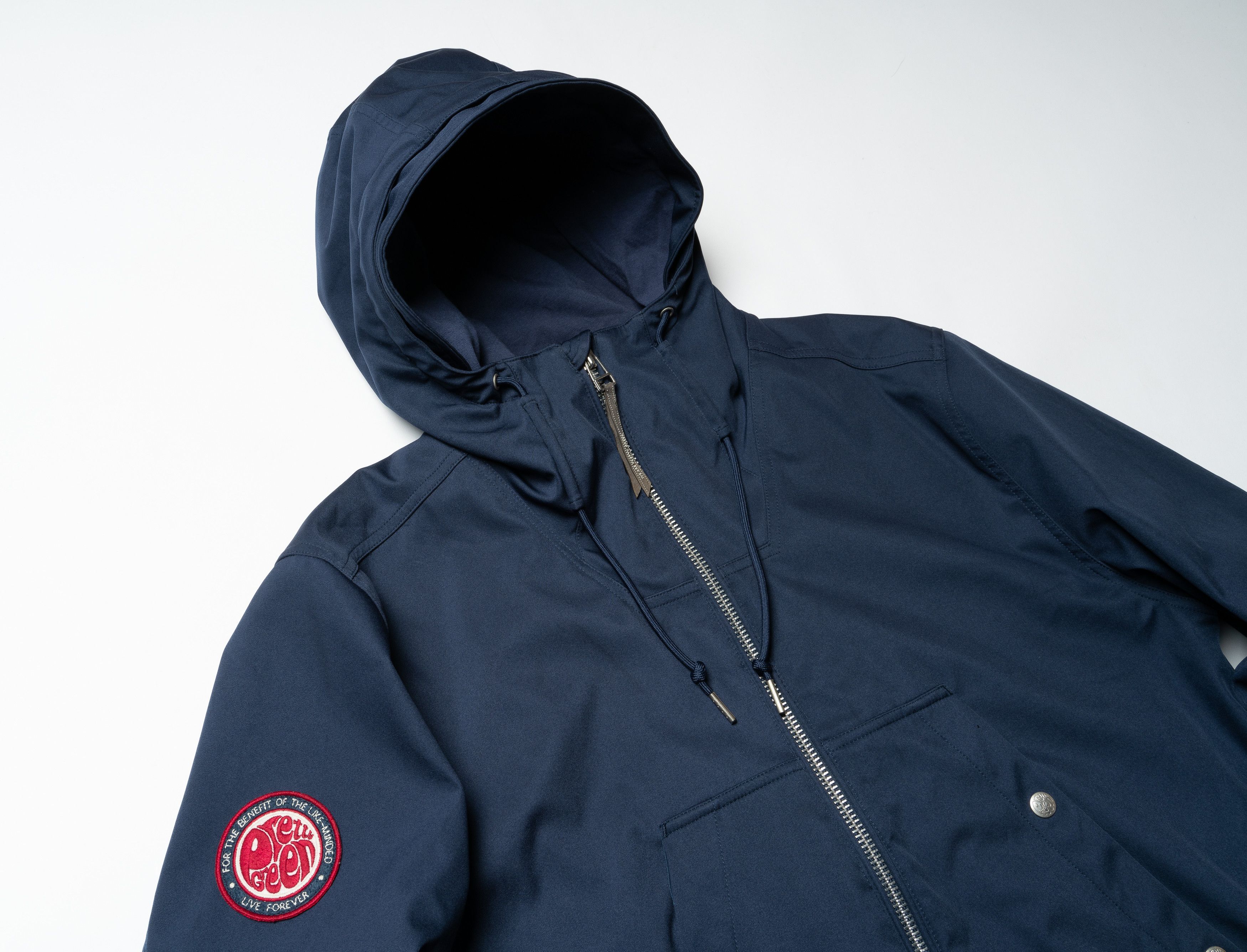 Pretty Green 🔵 PRETTY GREEN Navy Zip Up Hooded Jacket Size US XL / EU 56 / 4 - 2 Thumbnail