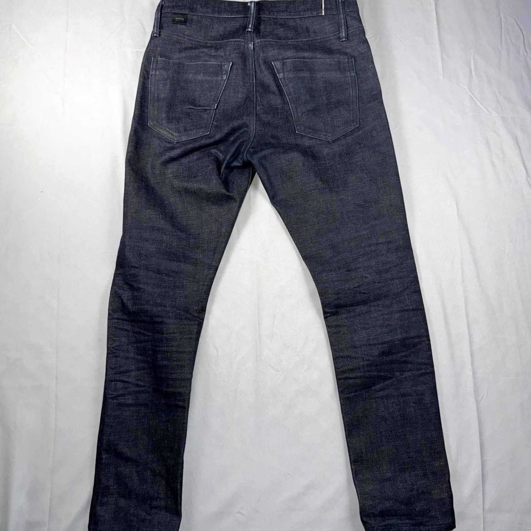 Denime MATIAS Jeans Mens 29x29 Blue Slim Tapered Selvage Denim Made Japan Jeans Slim 29 Blue Selvage Japan Mens Size US 29 - 2 Thumbnail