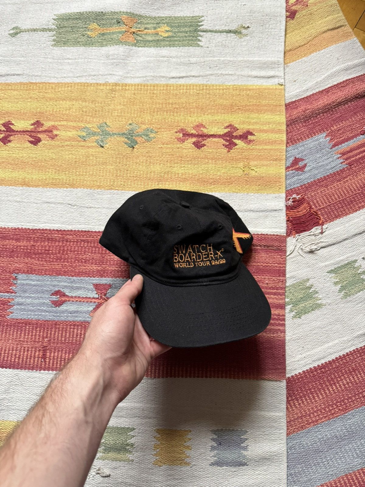Swatch Vintage 90s Swatch “The Club” Boarder X World Tour 98/99 Hat Size ONE SIZE - 1 Thumbnail