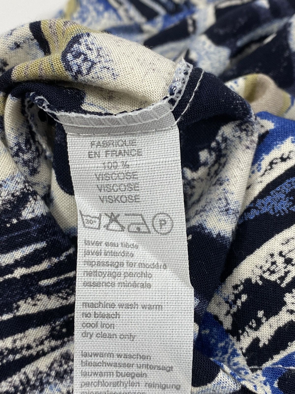 Vintage Vintage Made In France 80s 90s Crazy Abstract Party Festival Size L / US 10 / IT 46 - 5 Thumbnail