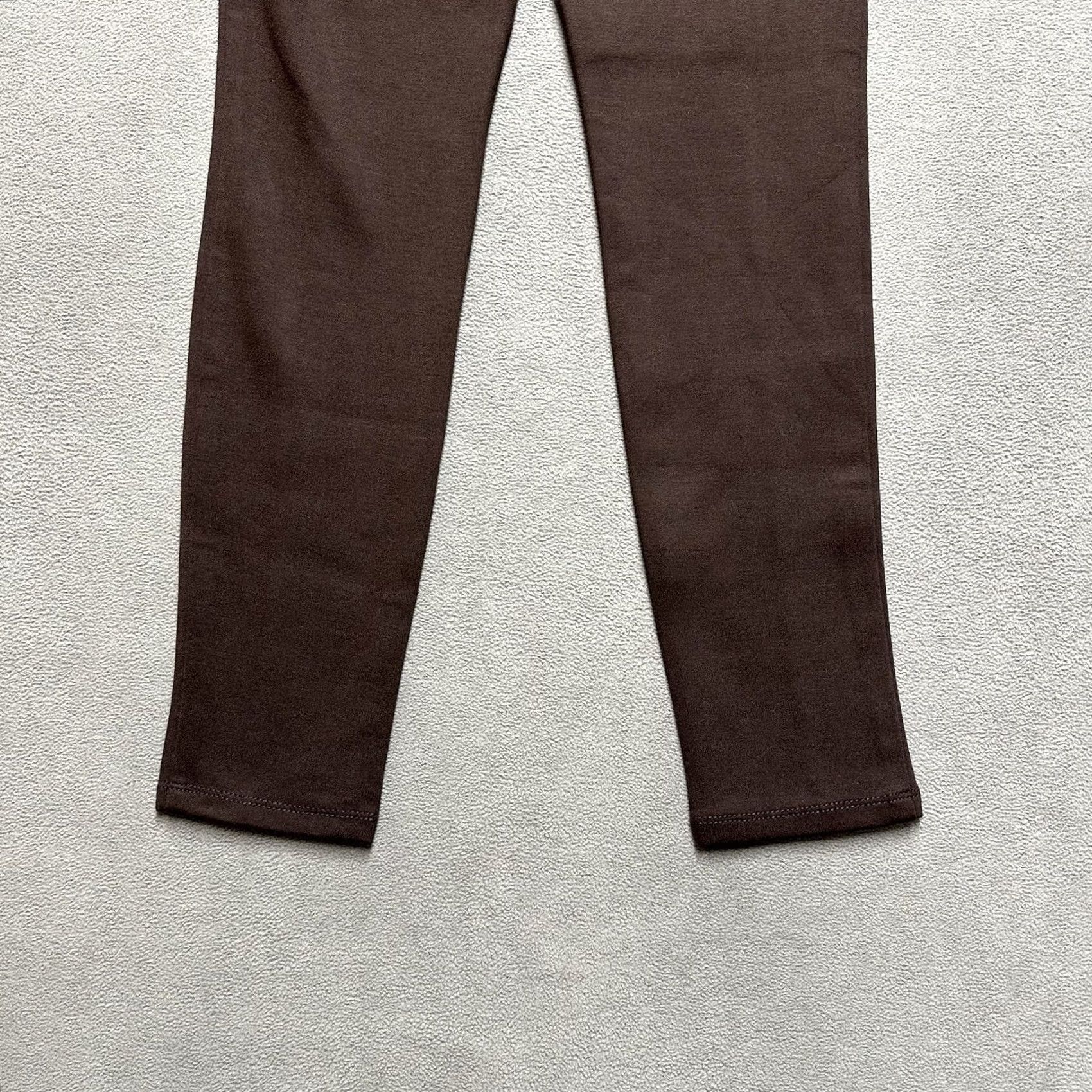 Vintage Style & Co Pants Womens Small Brown Pull On Stretch Skinny Comfort Rayon Career Size 28" / US 6 / IT 42 - 6 Thumbnail