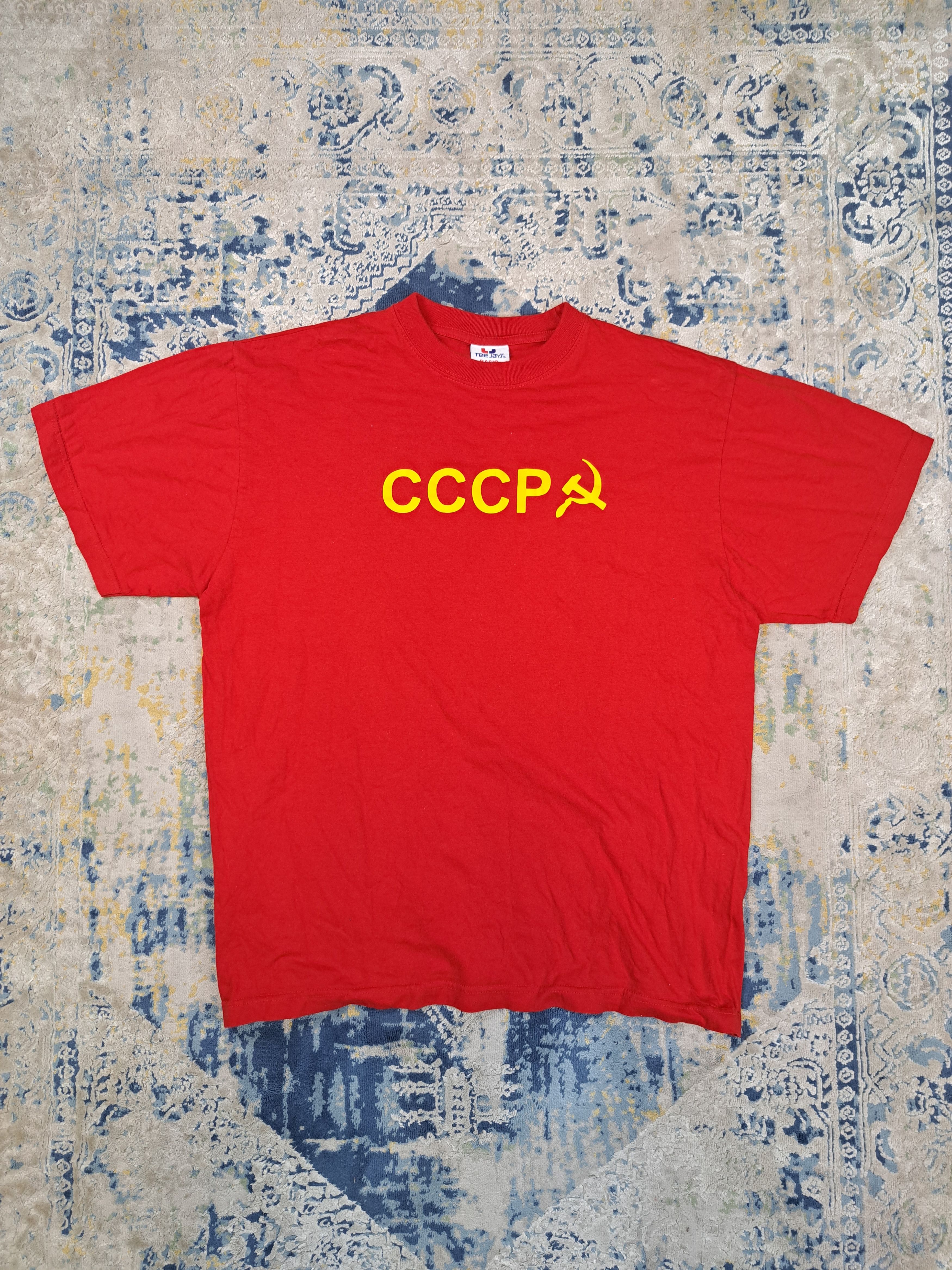 Vintage Vintage CCCP USSR Red Tee Size US L / EU 52-54 / 3 - 1 Thumbnail