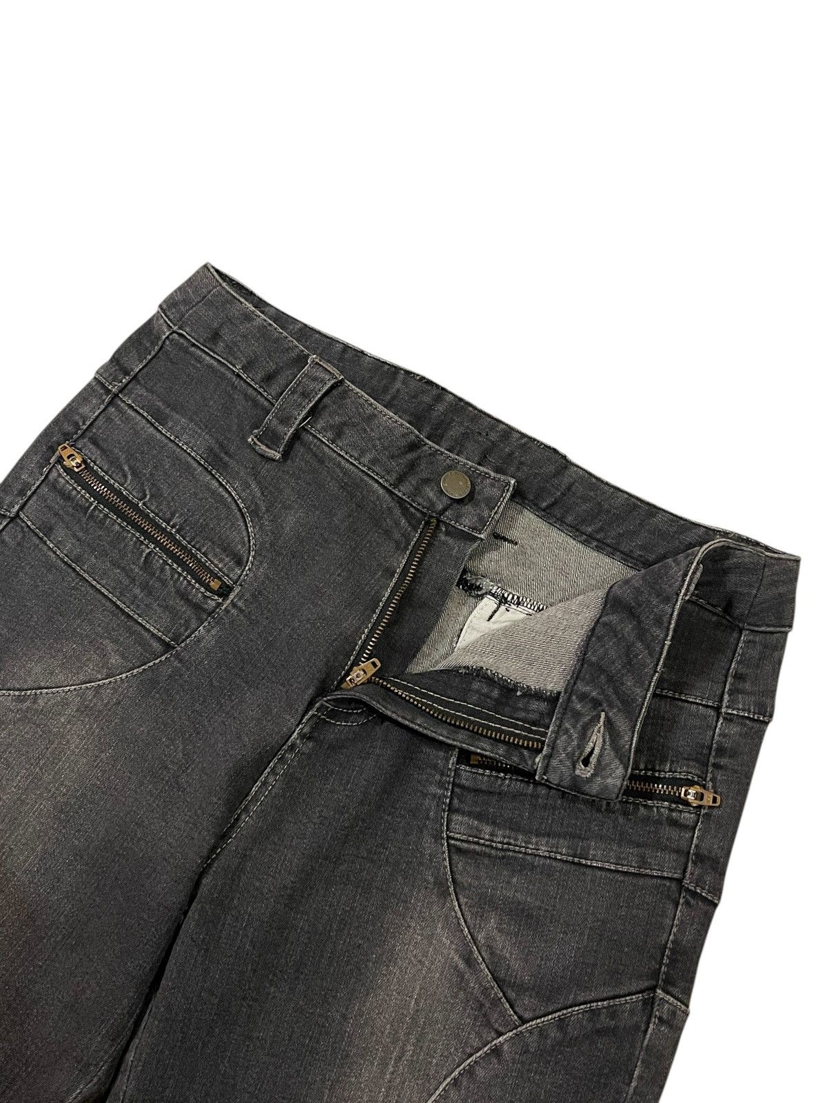 If Six Was Nine FLARED💥 Japan Nuovo Pintuck Archived Flare Jeans Size US 30 / EU 46 - 7 Thumbnail
