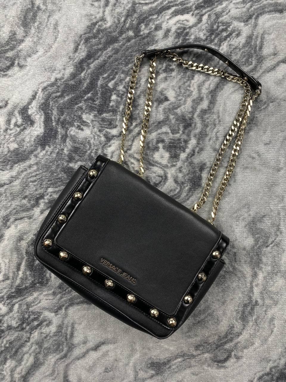 Versace Versace Jeans Couture Leather Shoulder Bag Metal Logo Women Size ONE SIZE - 1 Thumbnail