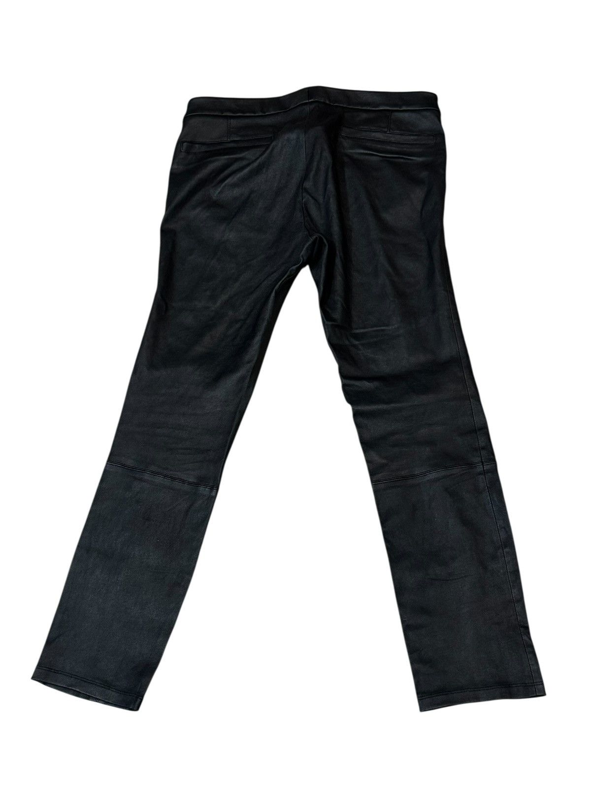 Helmut Lang Helmut Lang Skinny Biker Leather Jeans Trousers 4 W32 L27 Size 32" / US 10 / IT 46 - 7 Thumbnail