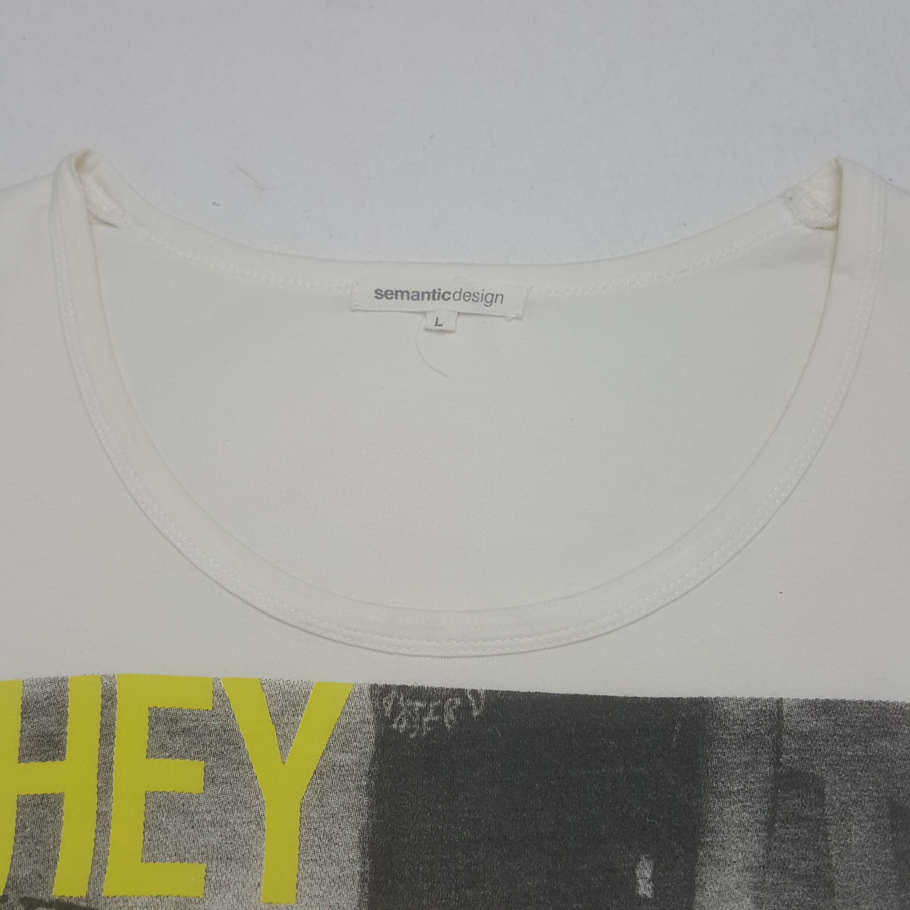 Vintage × semanticdesign Vintage Sematic Design Tshirt Size M / US 6-8 / IT 42-44 - 6 Thumbnail
