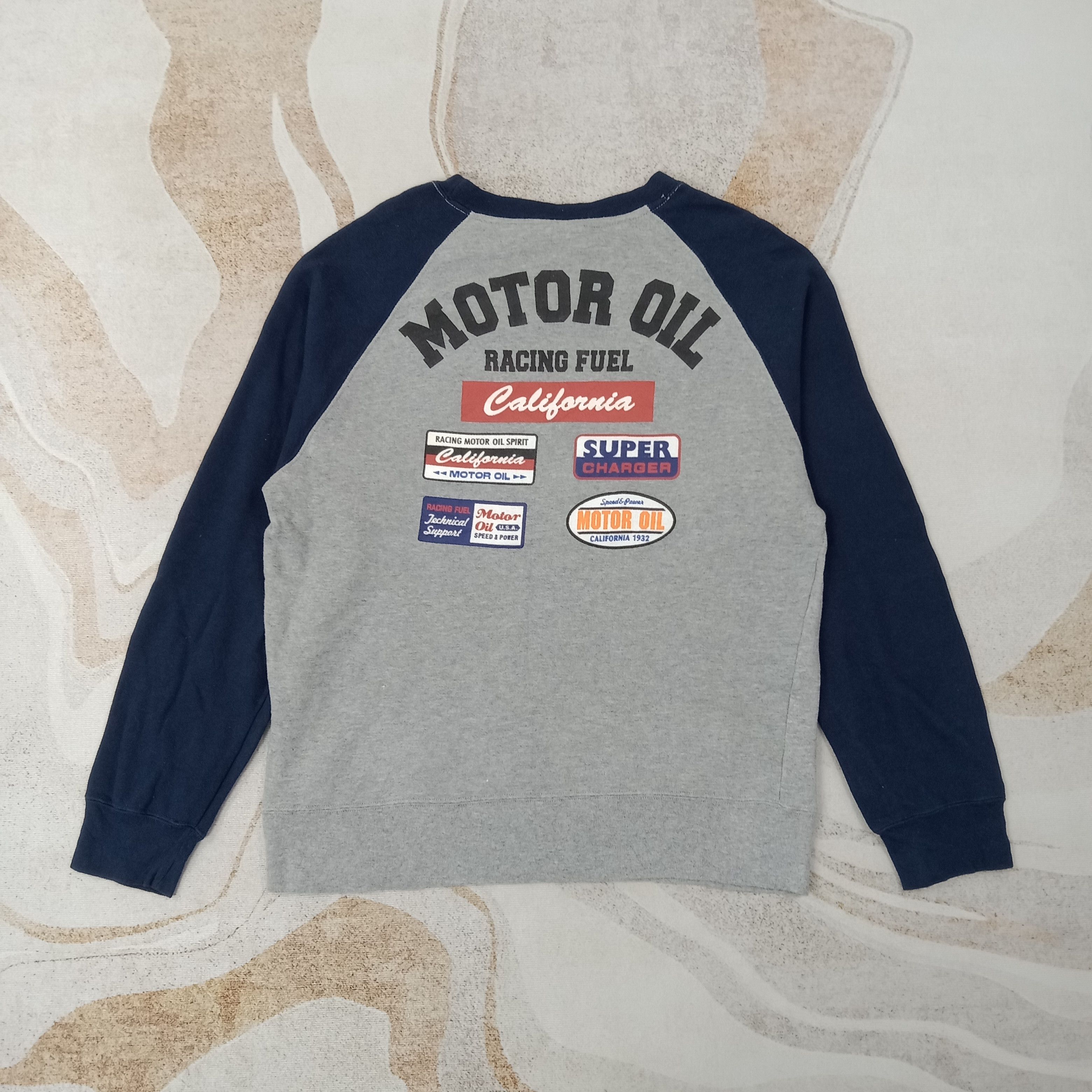Japanese Brand Lubricant 76 Motor Oil Racing Sweatshirt C261N5 Size US M / EU 48-50 / 2 - 1 Thumbnail