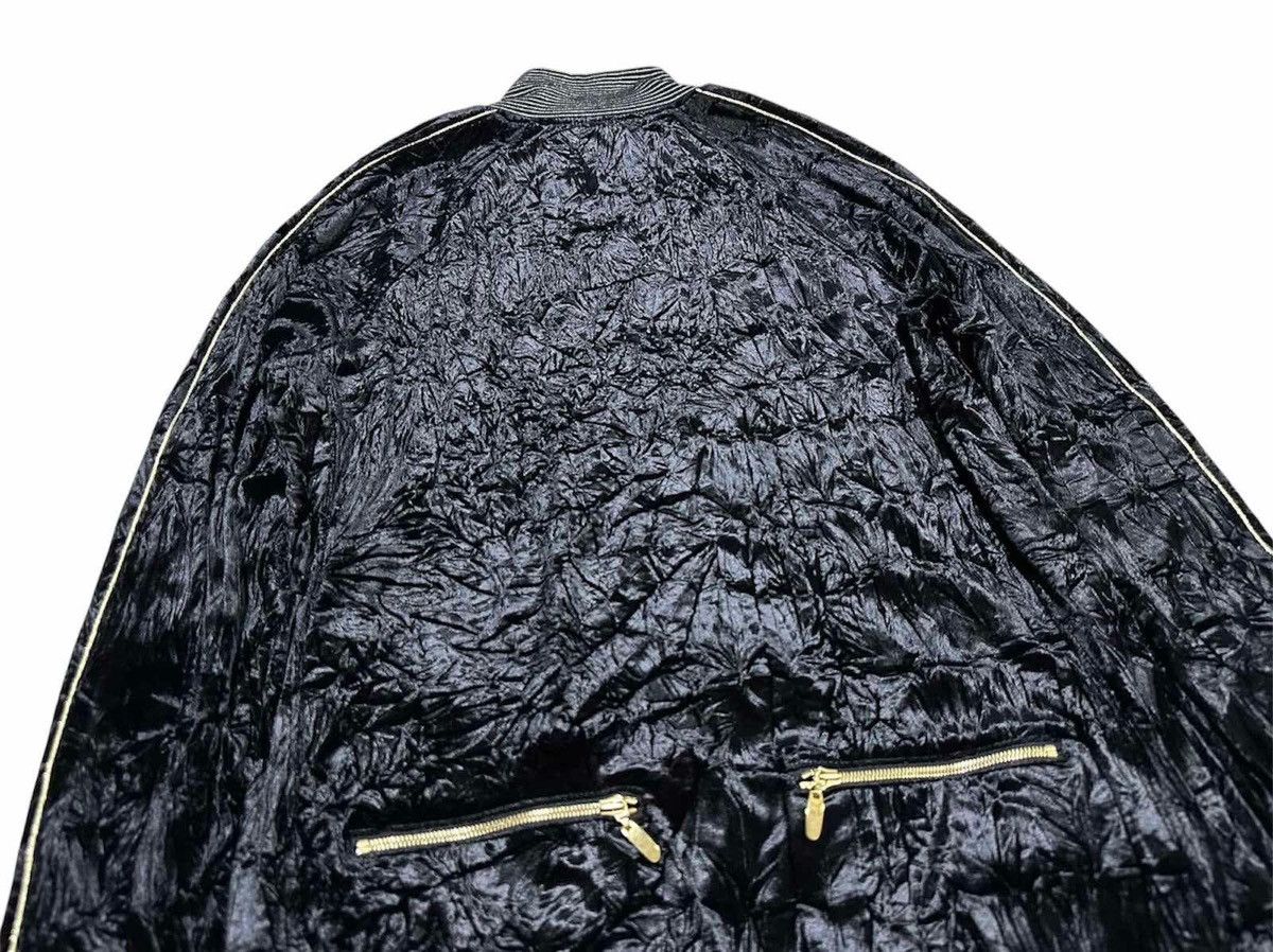 If Six Was Nine 🔥Sick Y2K L7 Real Hip Velvet Jacket Black Gold Goth Punk Size US L / EU 52-54 / 3 - 7 Thumbnail