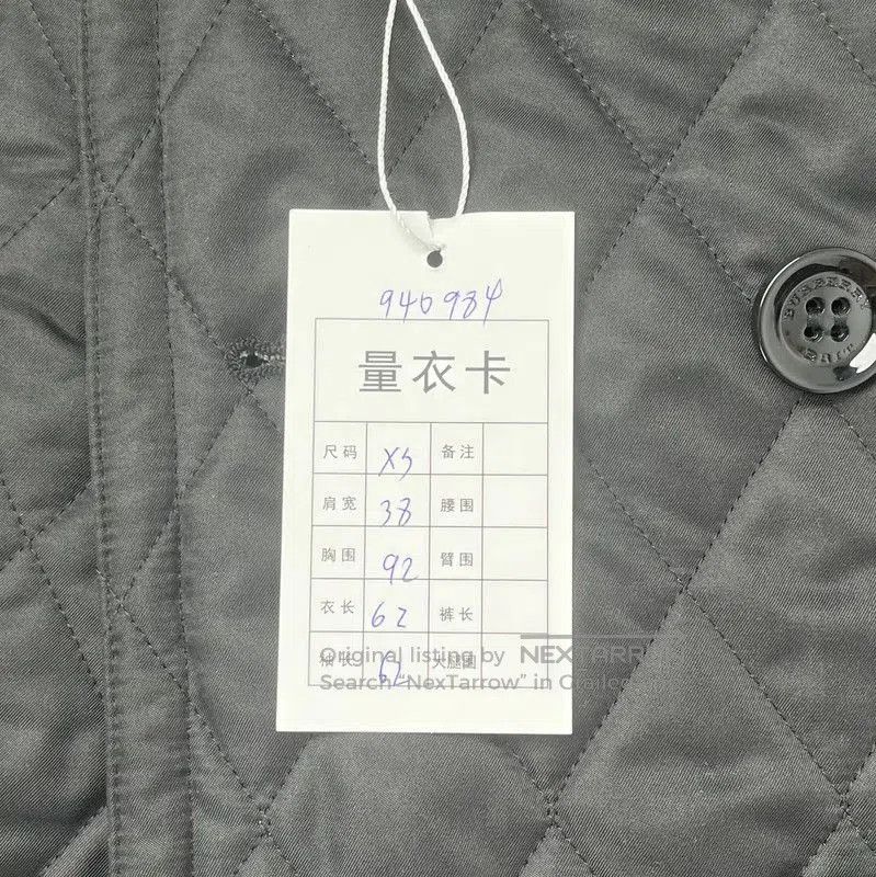 Burberry Burberry Black Quilted Mid-Length Cotton Jacket. Size XS / US 0-2 / IT 36-38 - 9 Thumbnail